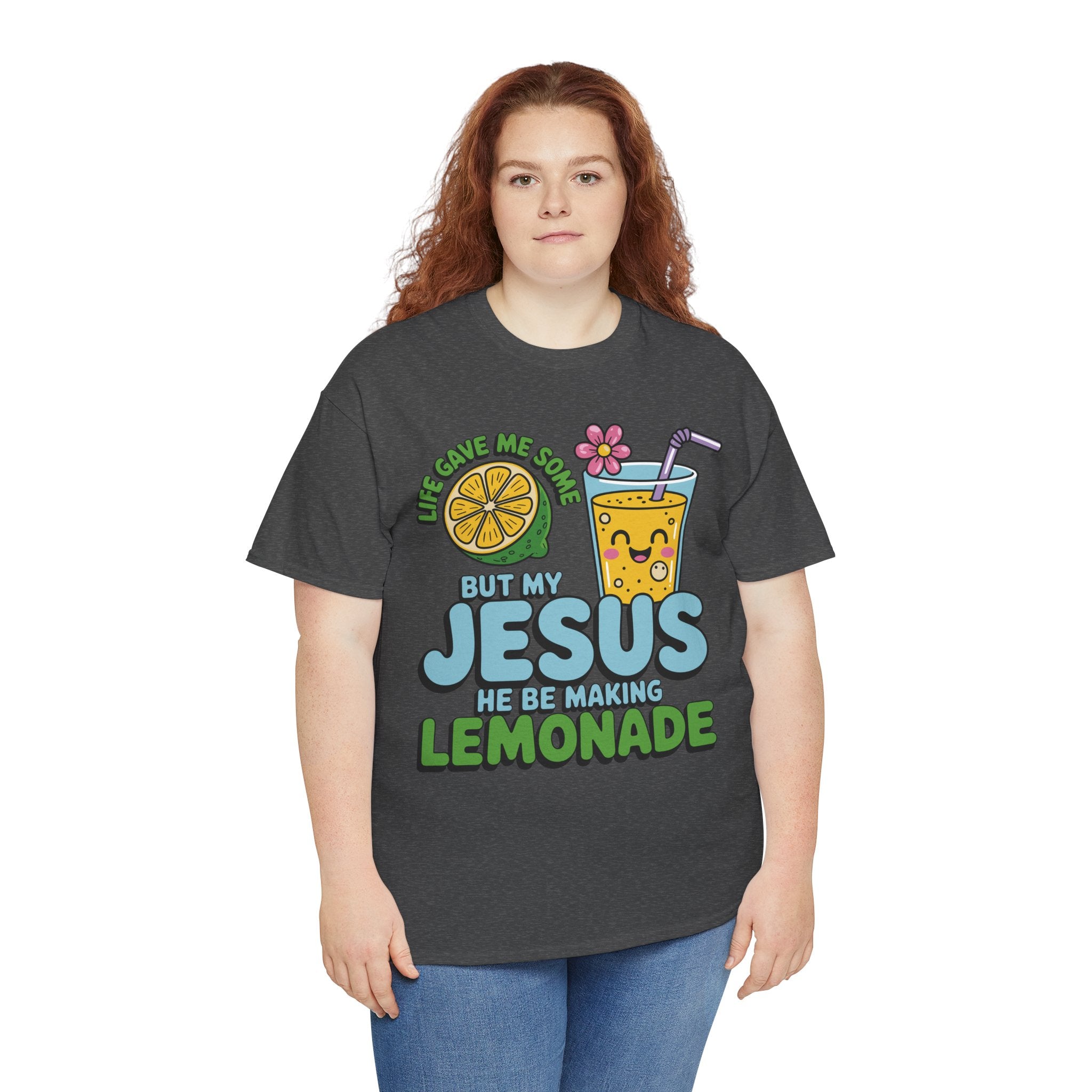 Christian Lemonade T‑Shirt — "Life Gave Me Some Lemons, My Jesus Makes Lemonade"Unisex Cotton Tee