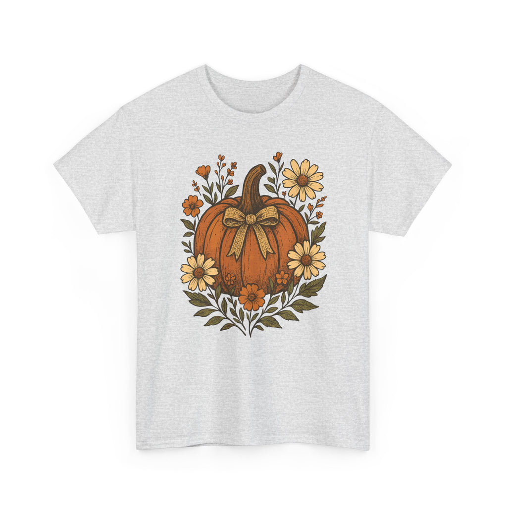 Pumpkin Daisy Unisex Cotton Tee