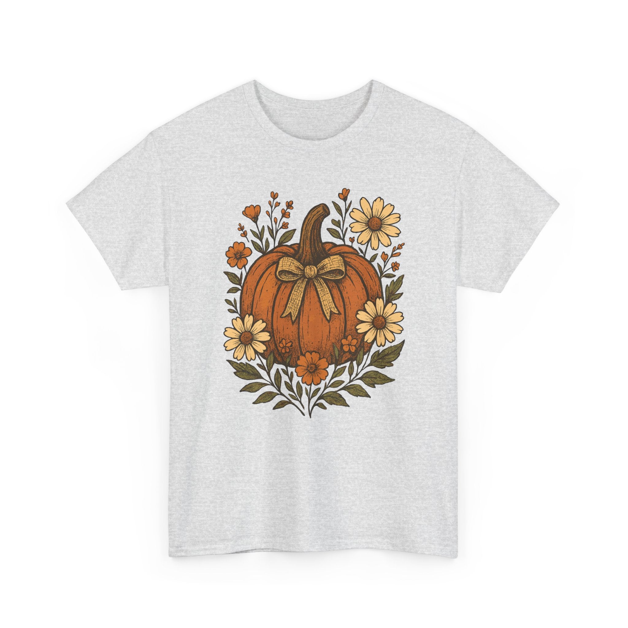 Pumpkin Daisy Unisex Cotton Tee
