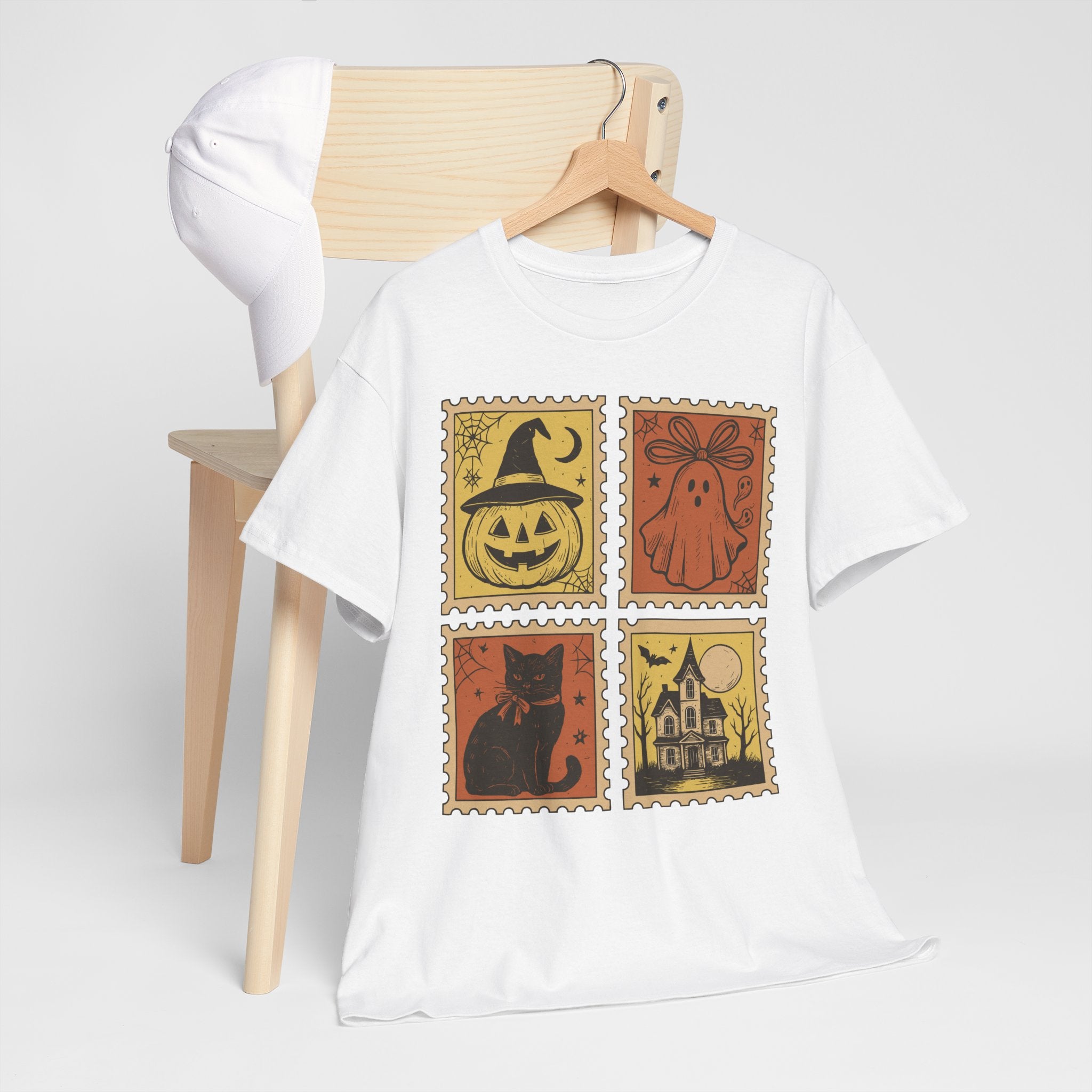 Halloween Stamp Collection Unisex Cotton Tee
