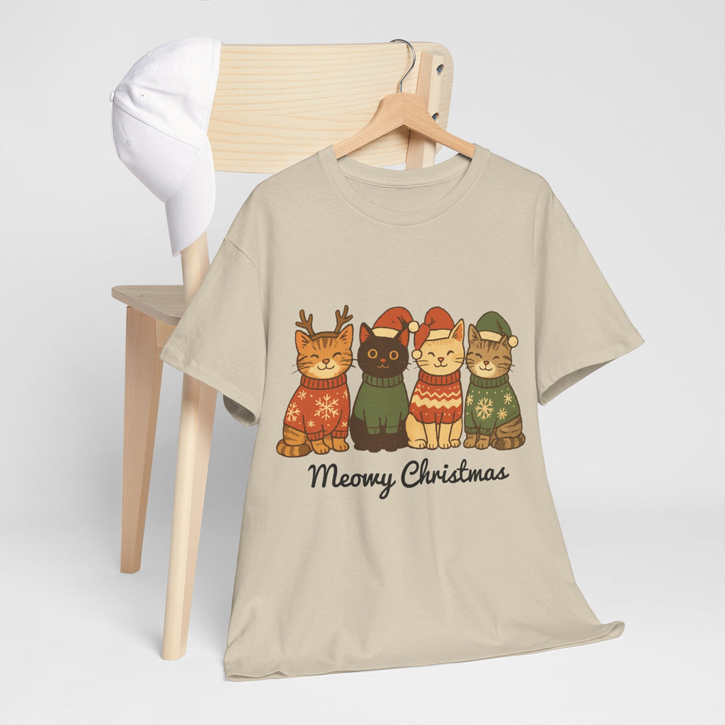 Christmas Cats Unisex Cotton Tee