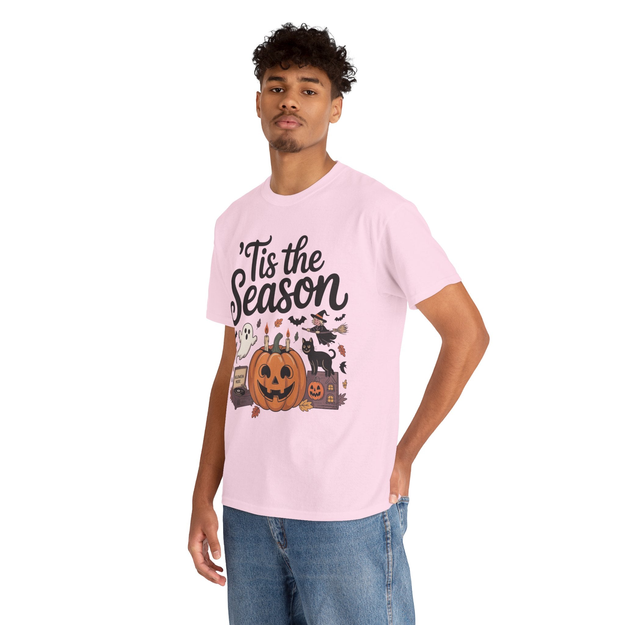 Holiday Season Unisex Cotton T-Shirt - Tis the Season Design