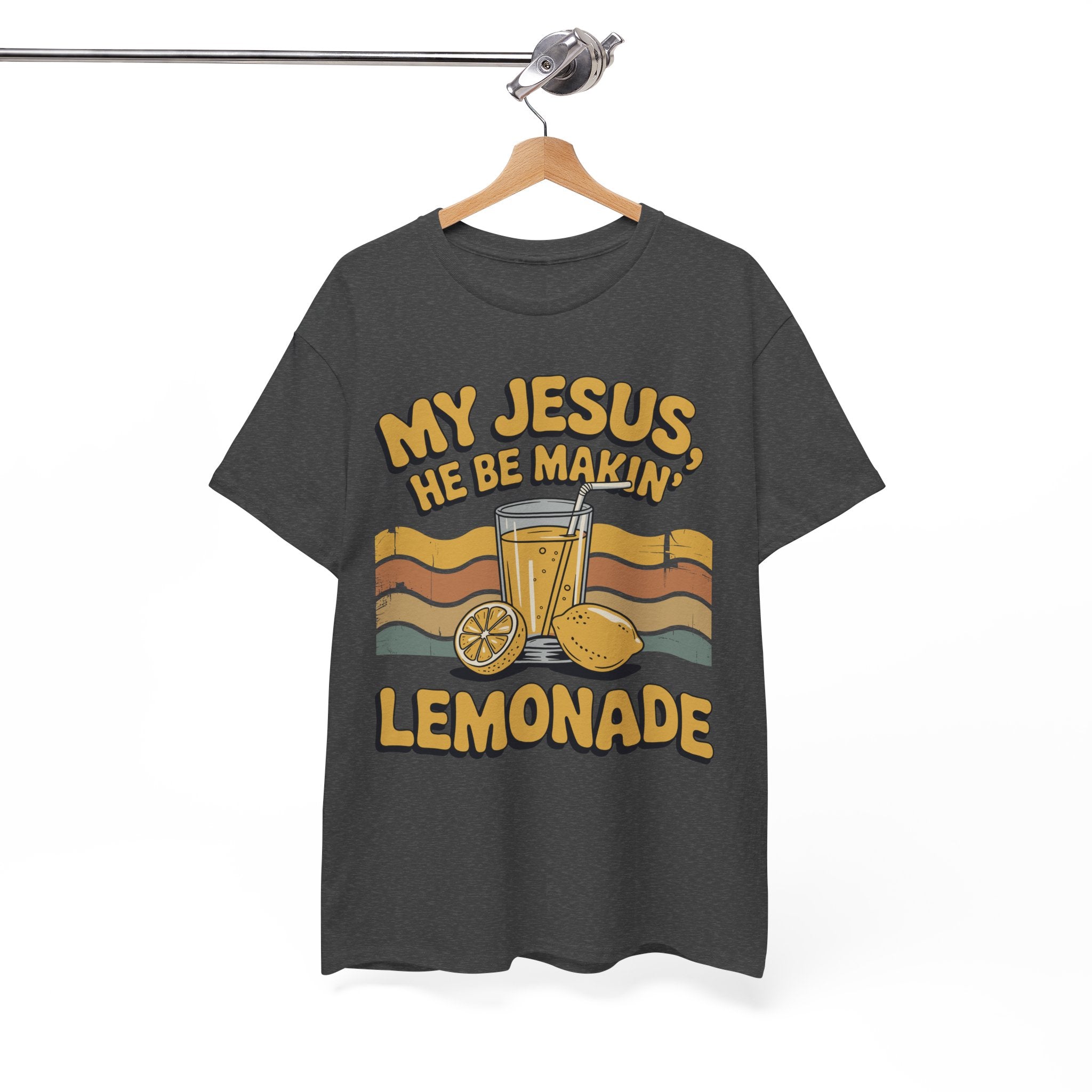 My Jesus, He Be Makin’ Lemonade T-Shirt — Retro Lemonade Christian Unisex Cotton Tee