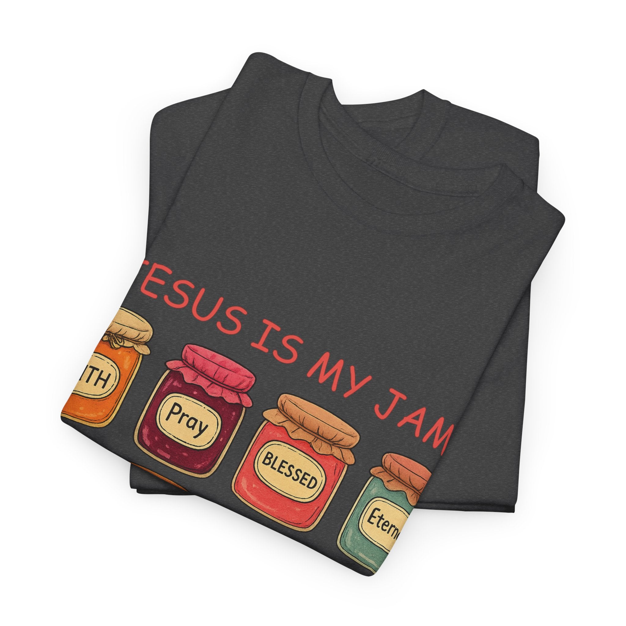 Jesus Is My Jam T-Shirt — Christian Faith Jam Jar Unisex Cotton Tee