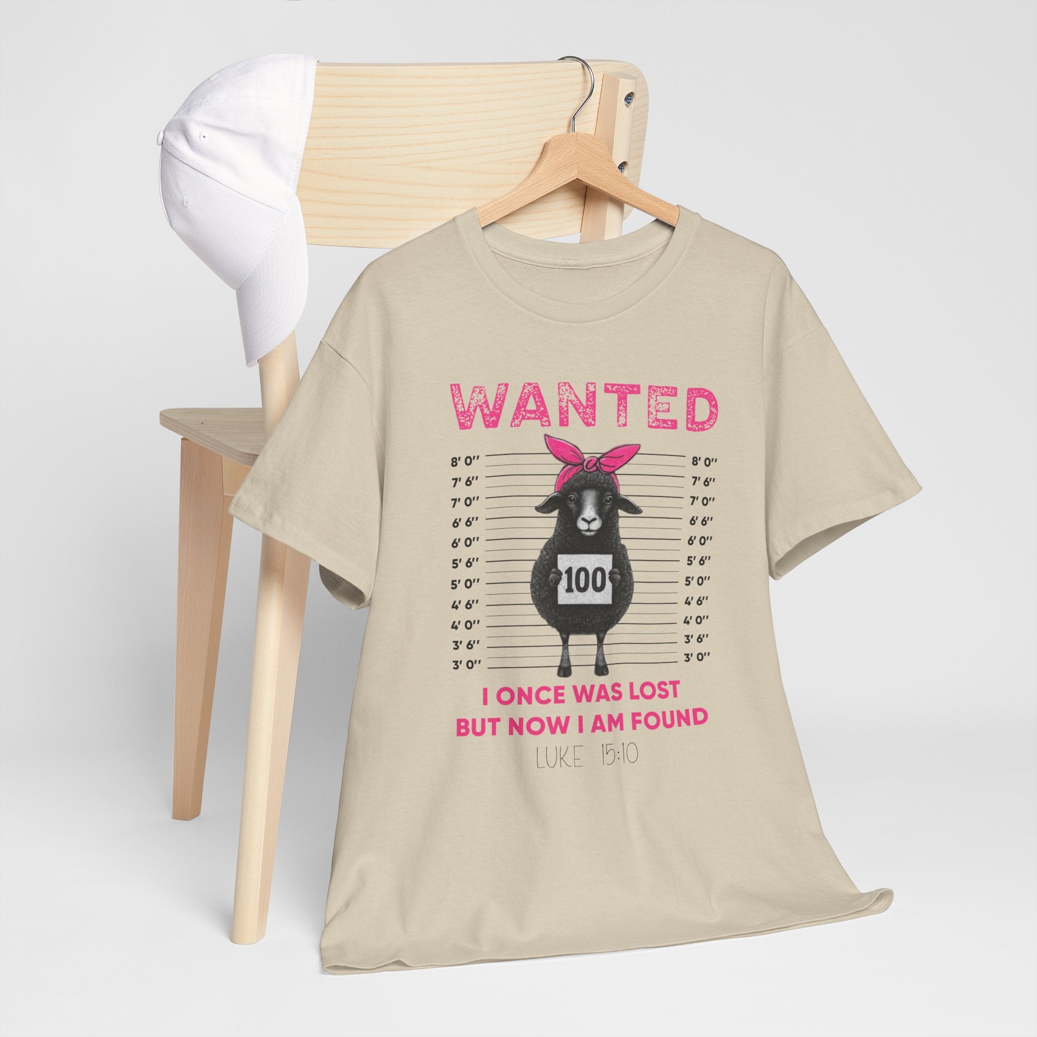 WANTED Black Sheep 'I Once Was Lost But Now I Am Found' Unisex Cotton T-Shirt