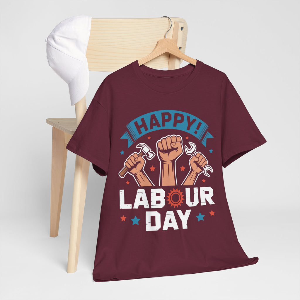 Happy US Labour Day Unisex Heavy Cotton T-Shirt