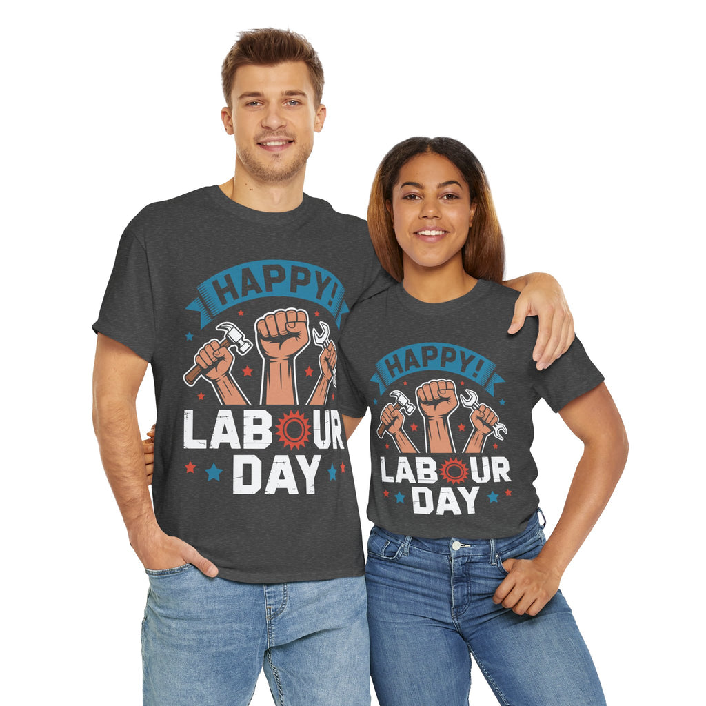 Happy US Labour Day Unisex Heavy Cotton T-Shirt