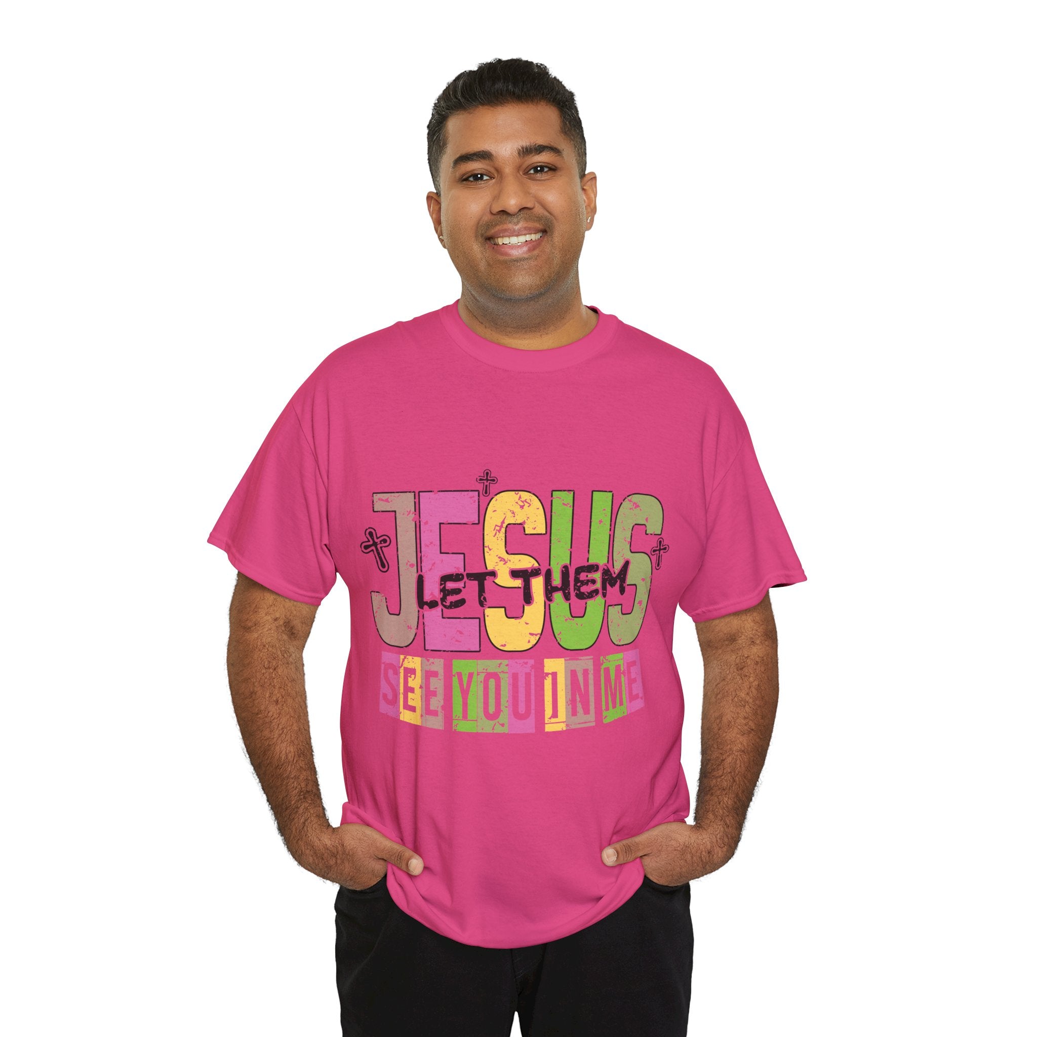 Jesus ‘See You In Me’ Distressed Pastel Unisex Cotton T-Shirt
