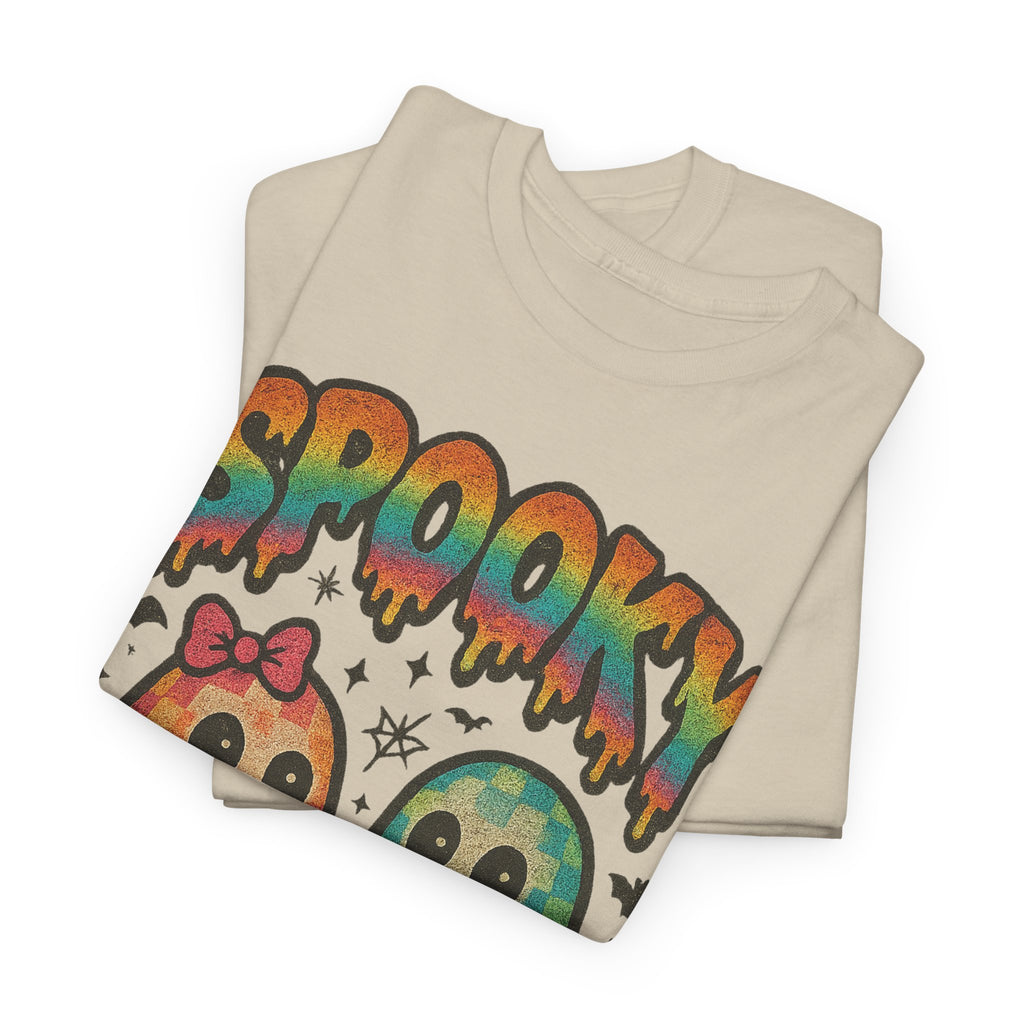 Spooky Pastel Ghosts Unisex Cotton Tee