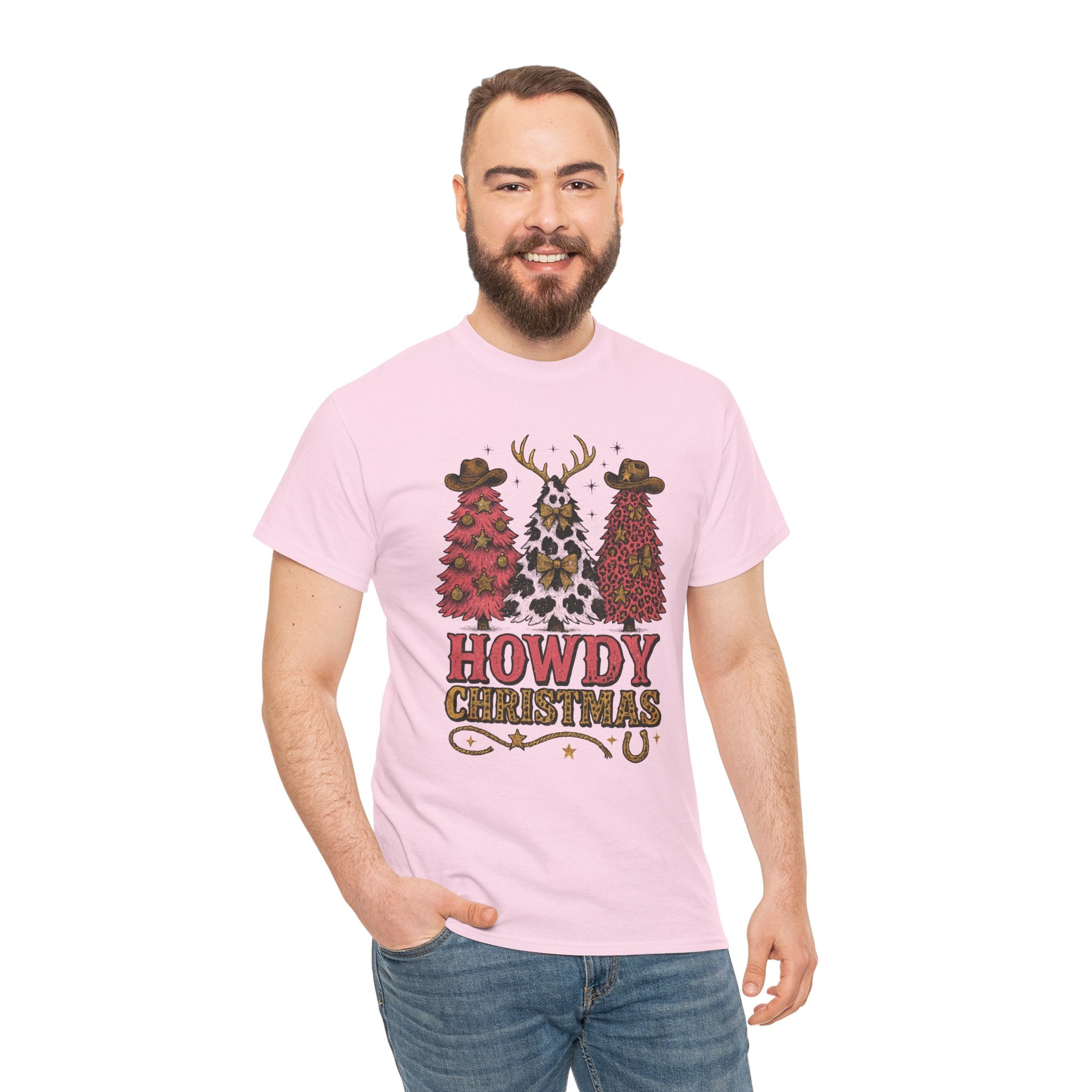 Western Christmas Unisex Cotton Tee