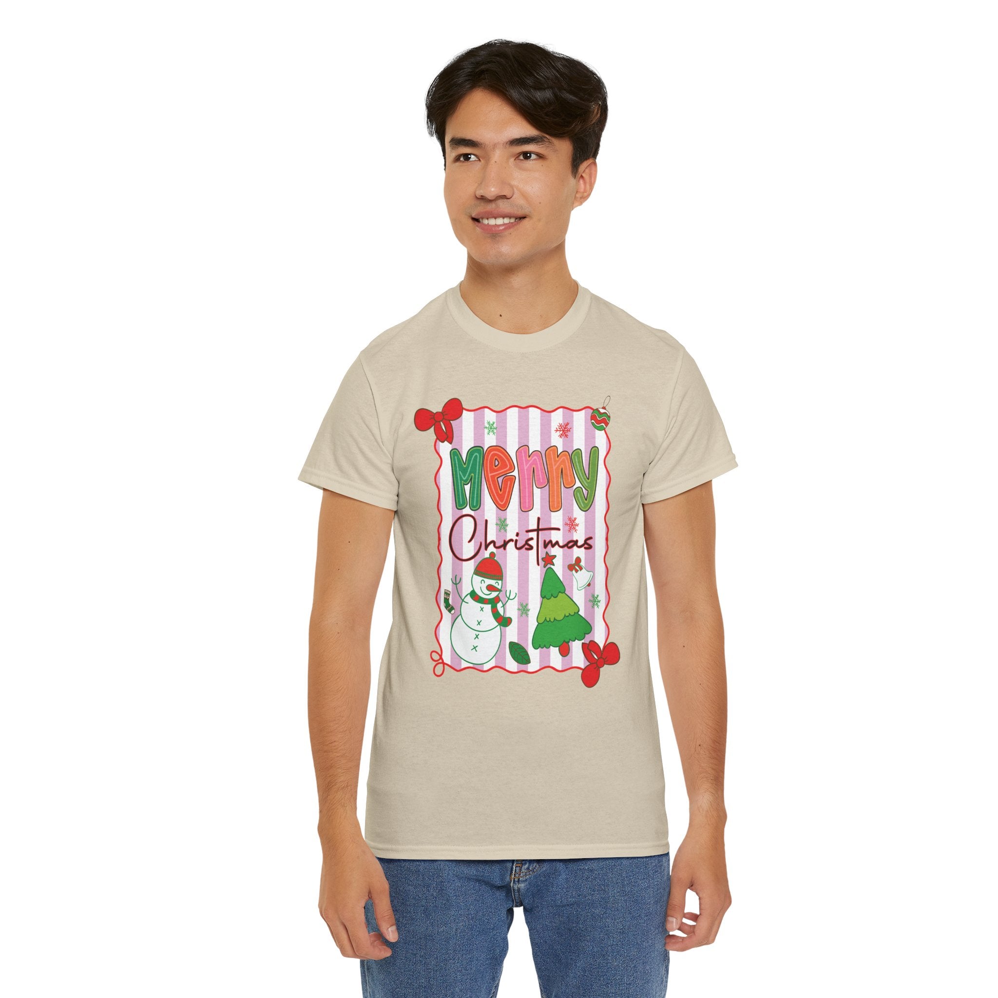 Christmas Snowman Unisex Cotton Tee