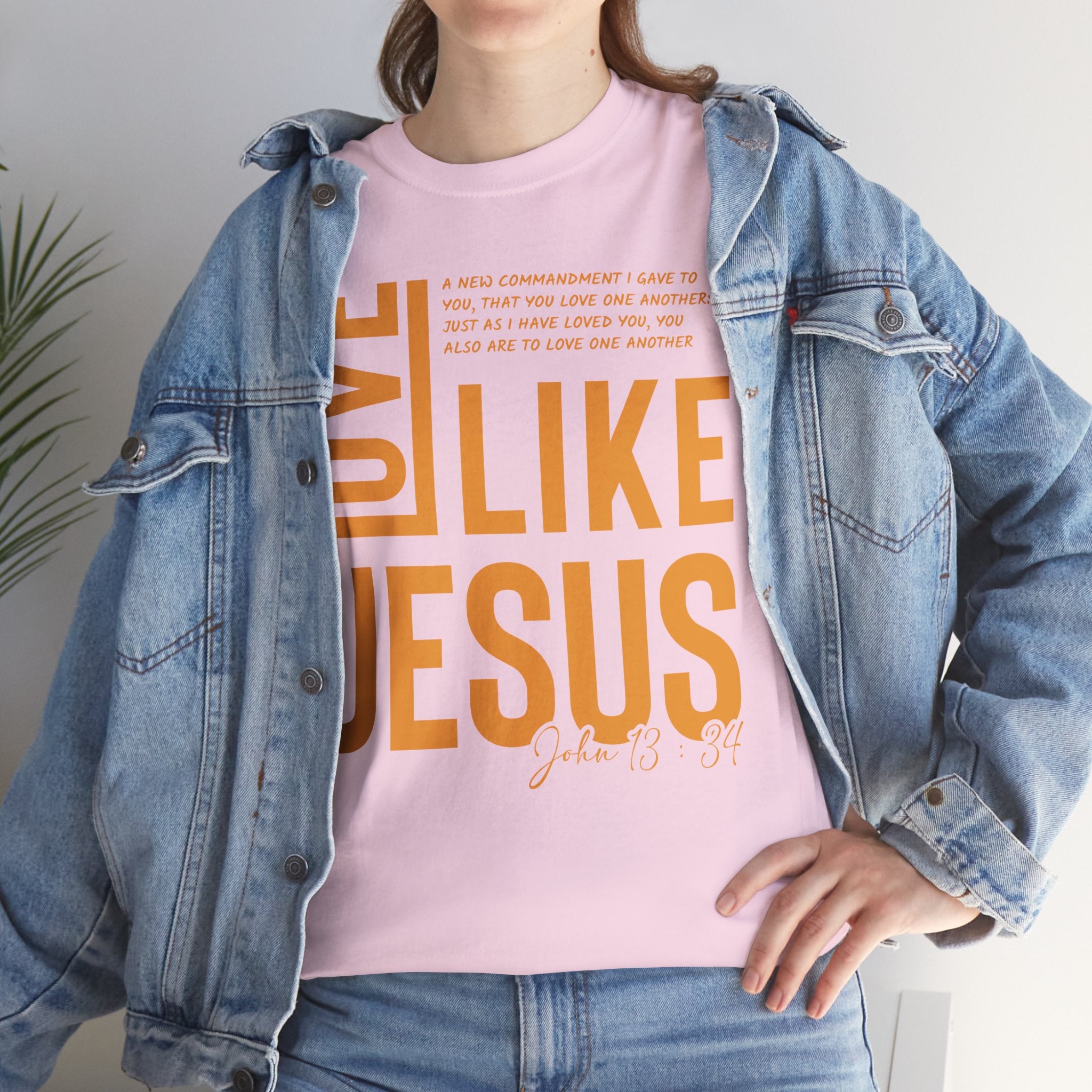 Love Like Jesus T-Shirt — John 13:34 Christian Unisex Cotton Tee