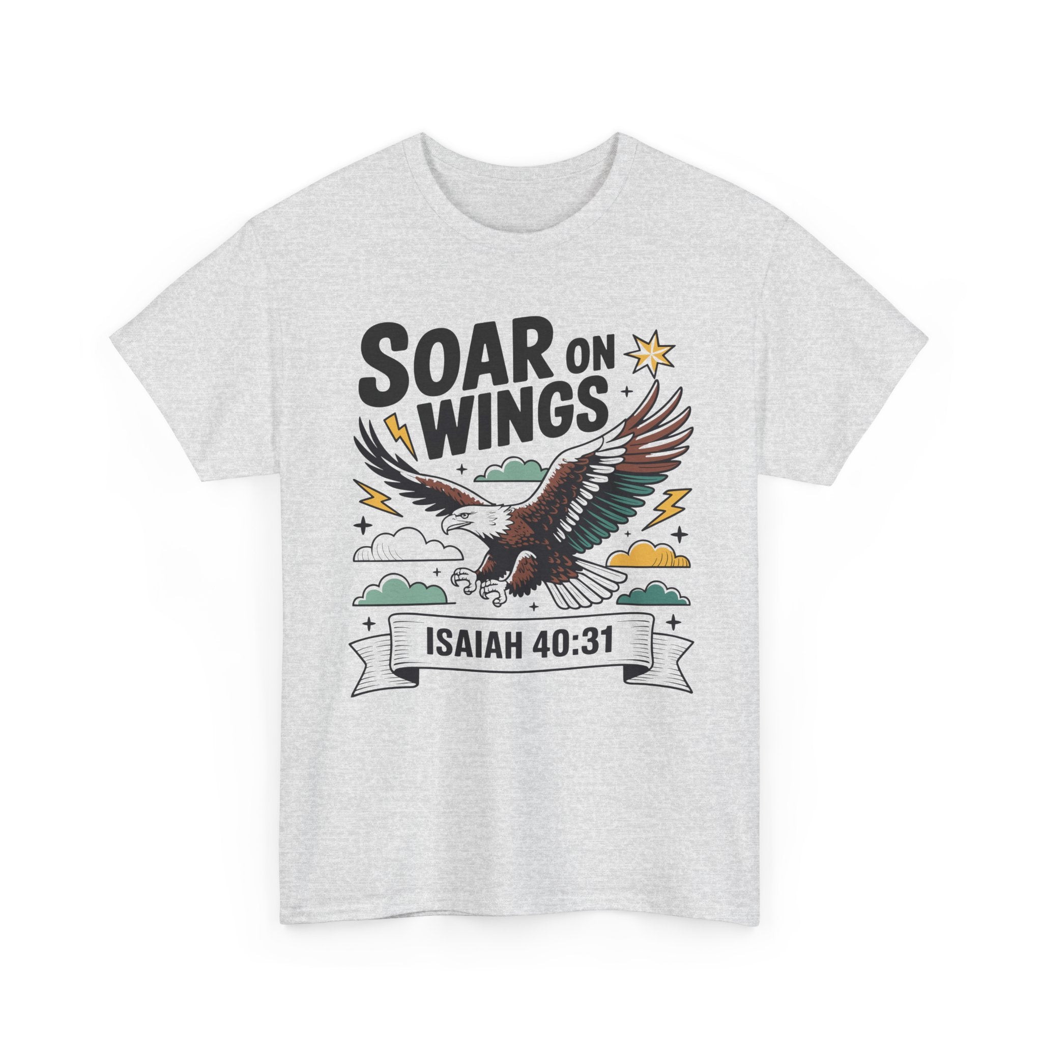 Isaiah 40:31 "Soar on Wings" Eagle Unisex Cotton T-Shirt