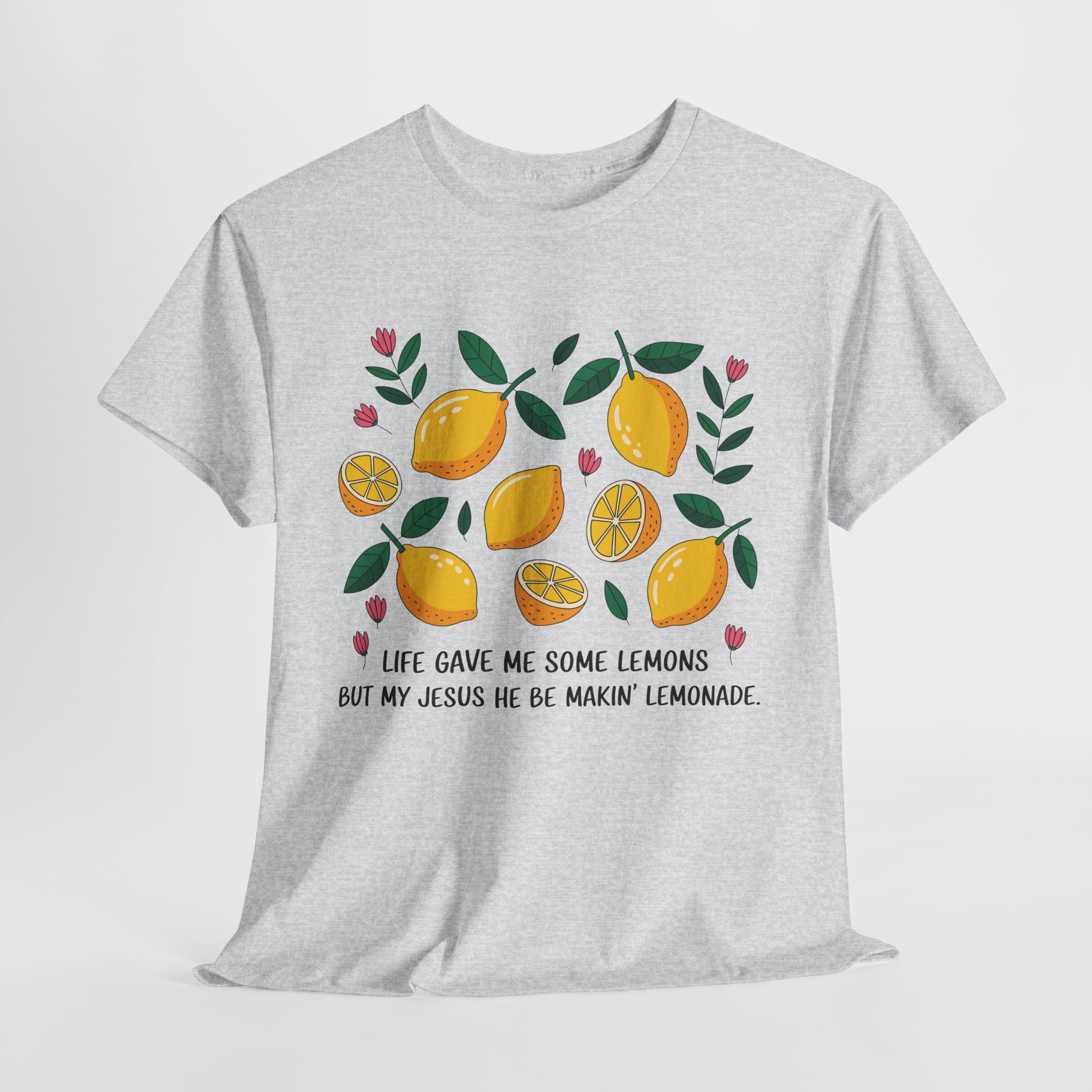 Christian Lemonade Tee — "Life gave me some lemons but my Jesus he be makin’ lemonade"Unisex Cotton Tee