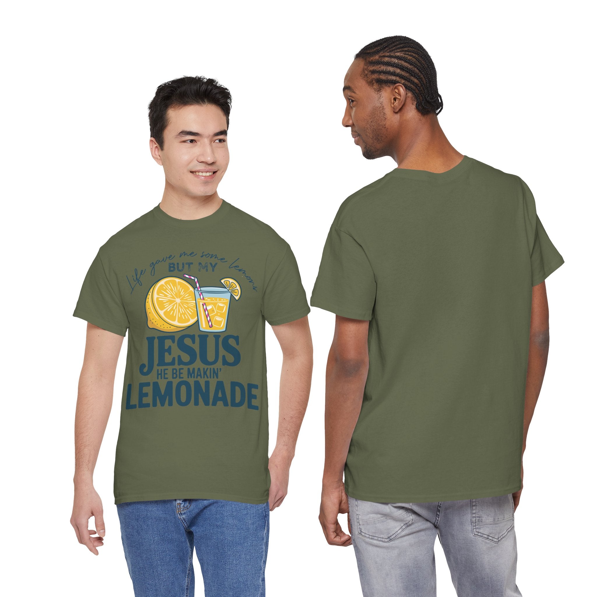 Christian Lemonade T-Shirt — “Life Gave Me Some Lemons but My Jesus He Be Makin’ Lemonade”Unisex Cotton Tee