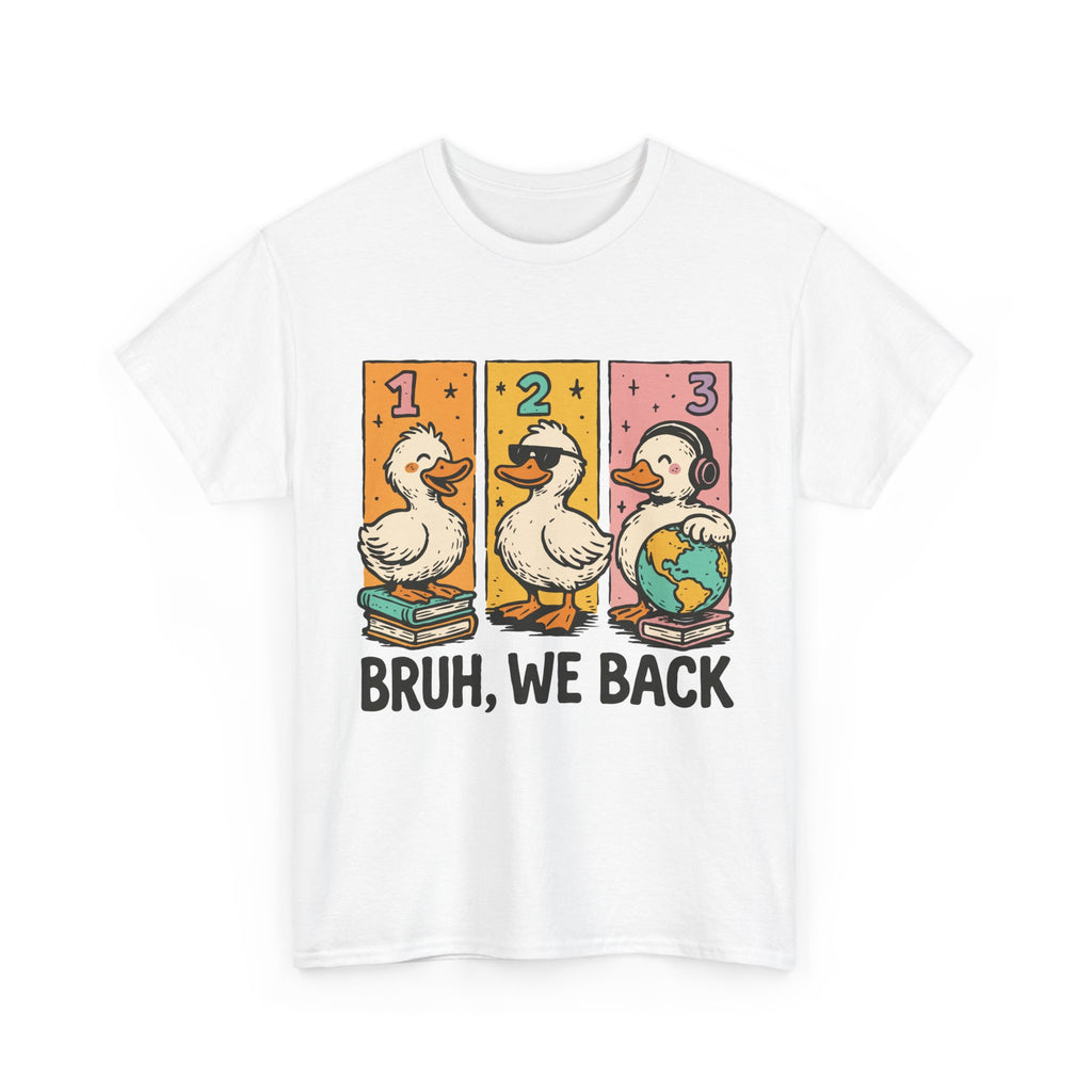 "BRUH WE BACK" Funny Animal Graphic Tee,