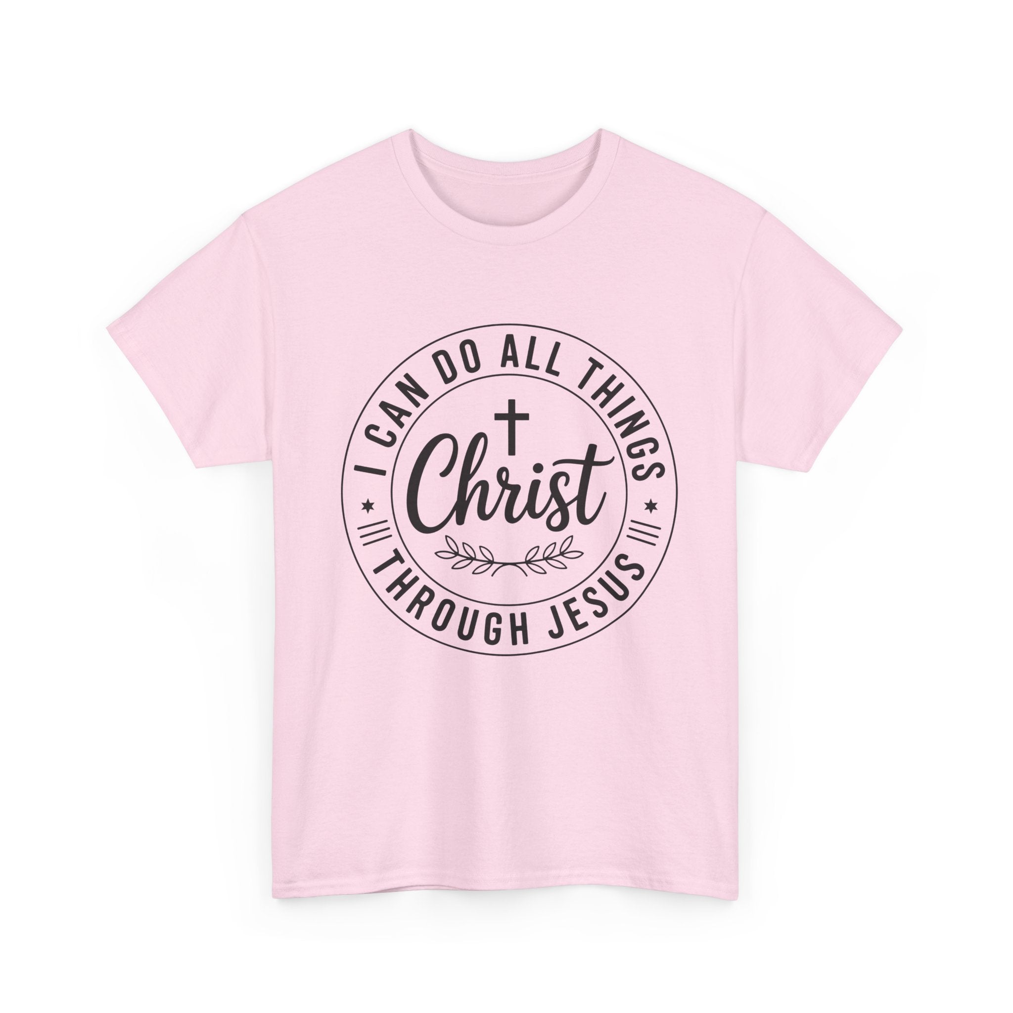 I can do All Things Through Christ Unisex Heavy Cotton Tee