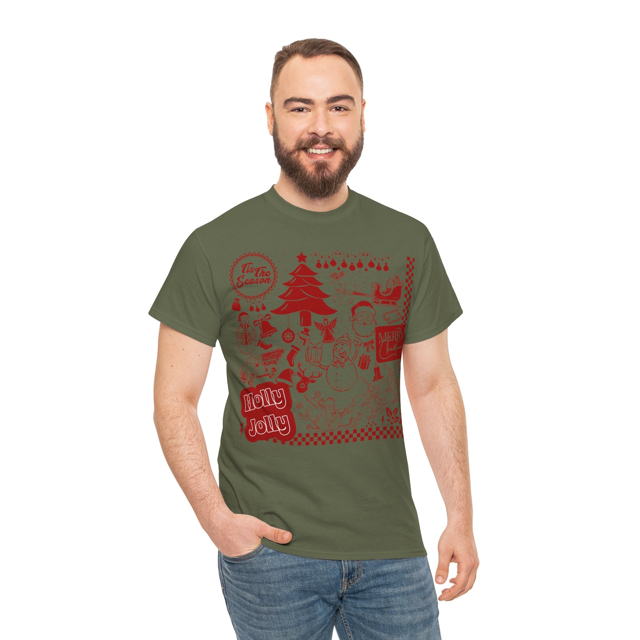 Christmas Festive Unisex Cotton T-shirt