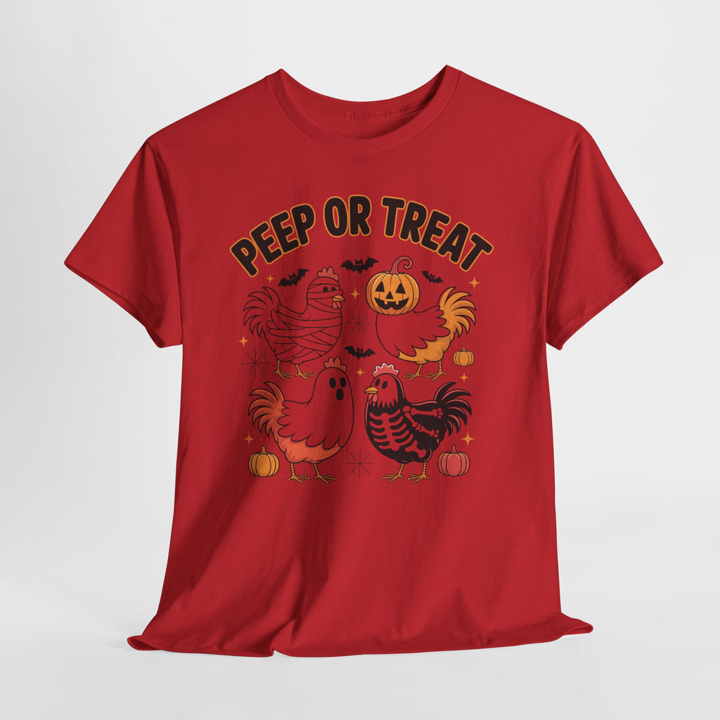 Peep or Treat Halloween Unisex Cotton Tee