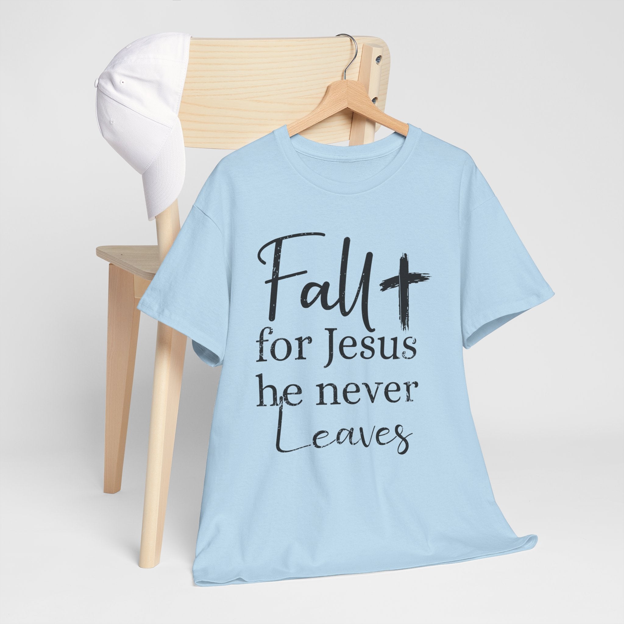 Fall for Jesus Pumpkin Church Unisex Cotton T-Shirt