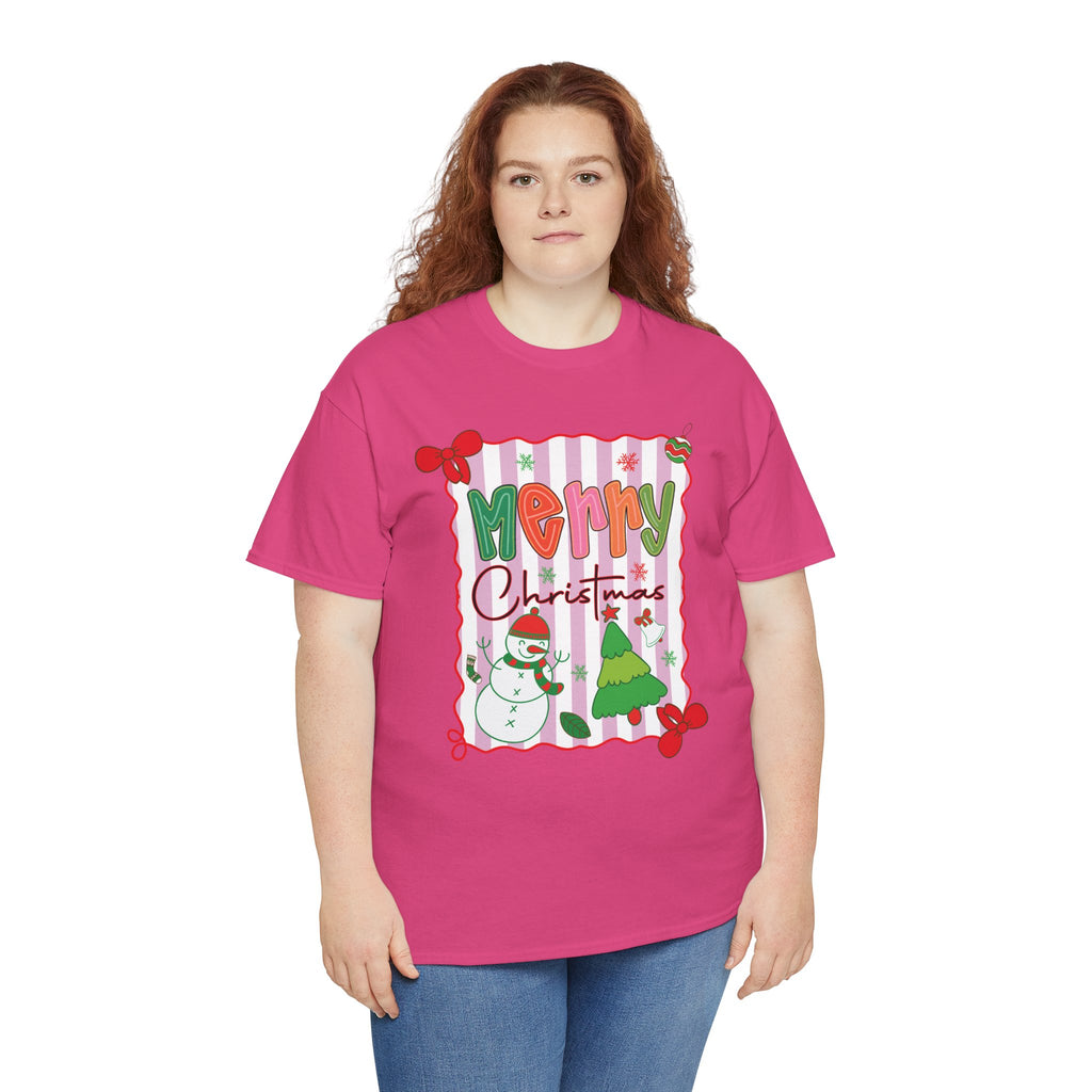 Christmas Snowman Unisex Cotton Tee