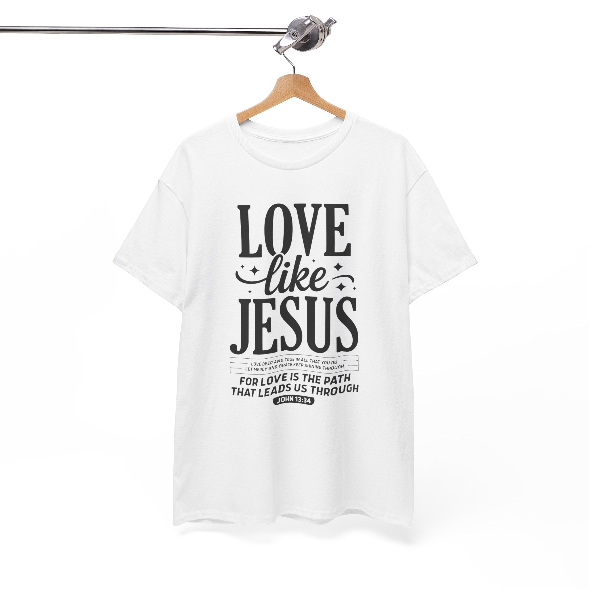 Love Like Jesus Tee — John 13:34 Faith-Inspired Christian Unisex Cotton T-Shirt