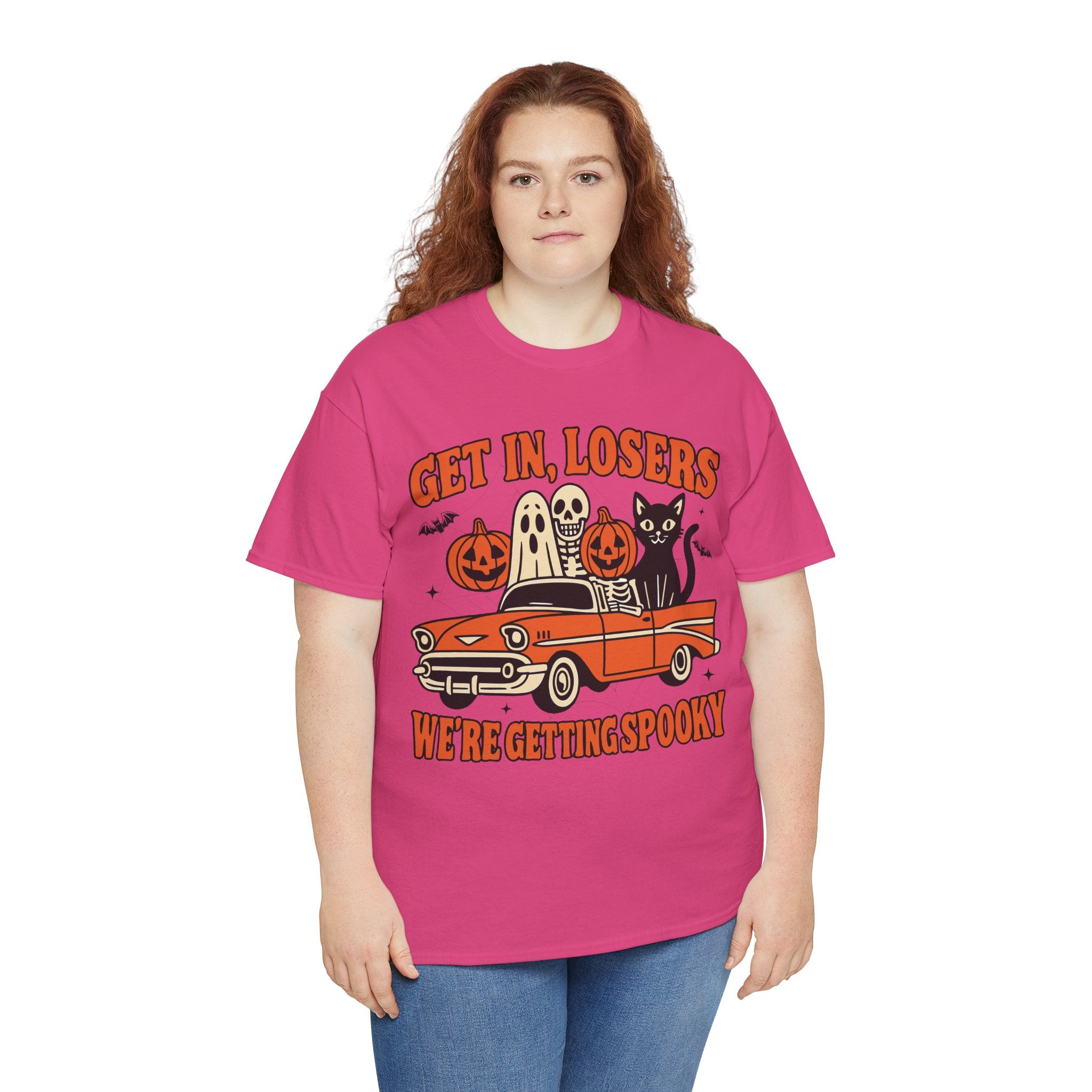 Halloween Skeleton Pumpkin Black Cat Unisex Cotton Tee