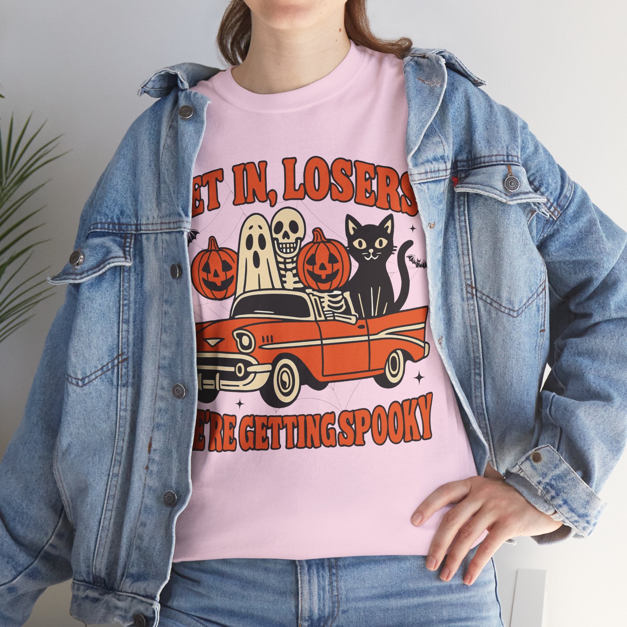 Halloween Skeleton Pumpkin Black Cat Unisex Cotton Tee