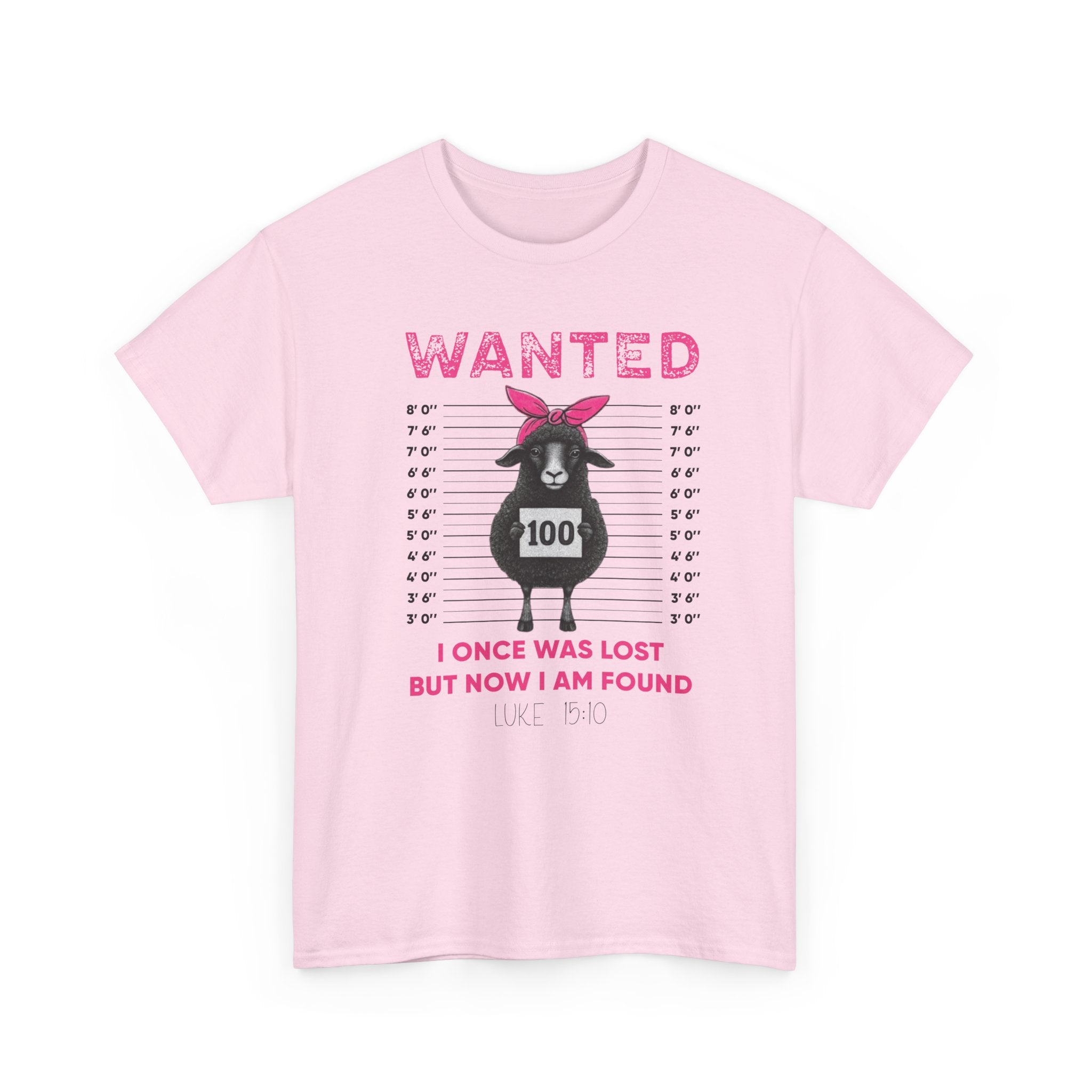 WANTED Black Sheep 'I Once Was Lost But Now I Am Found' Unisex Cotton T-Shirt