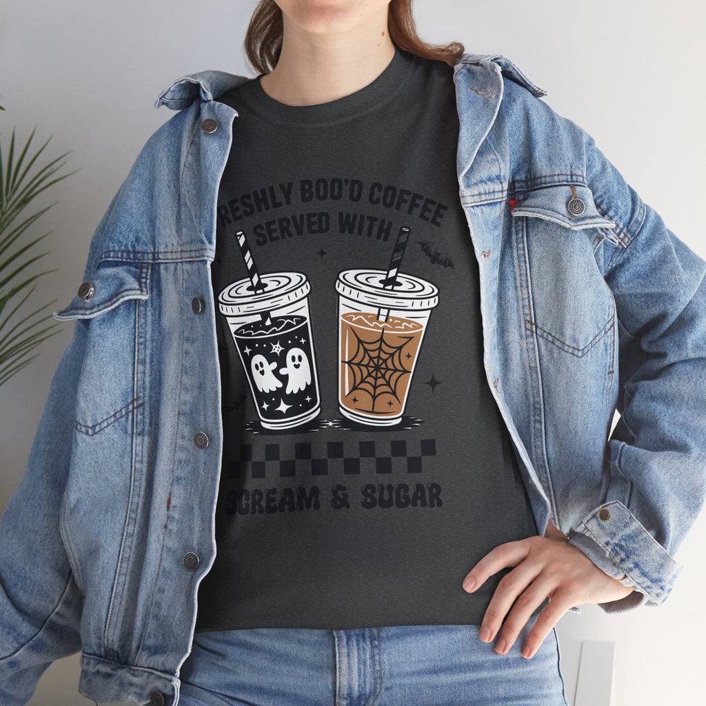 Halloween Iced Coffee Unisex Cotton Tee
