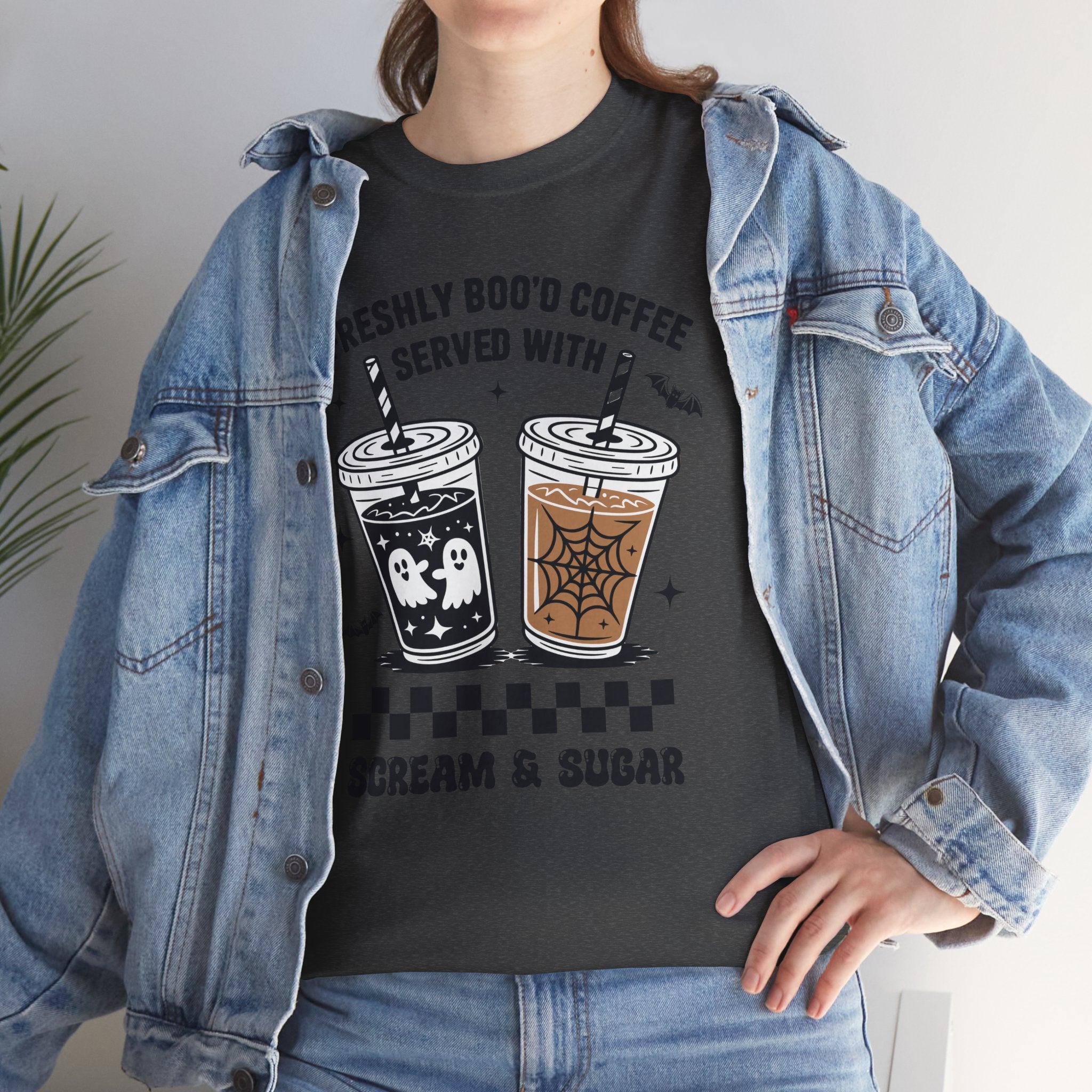 Halloween Iced Coffee Unisex Cotton Tee