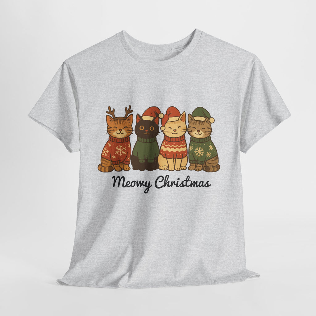 Christmas Cats Unisex Cotton Tee