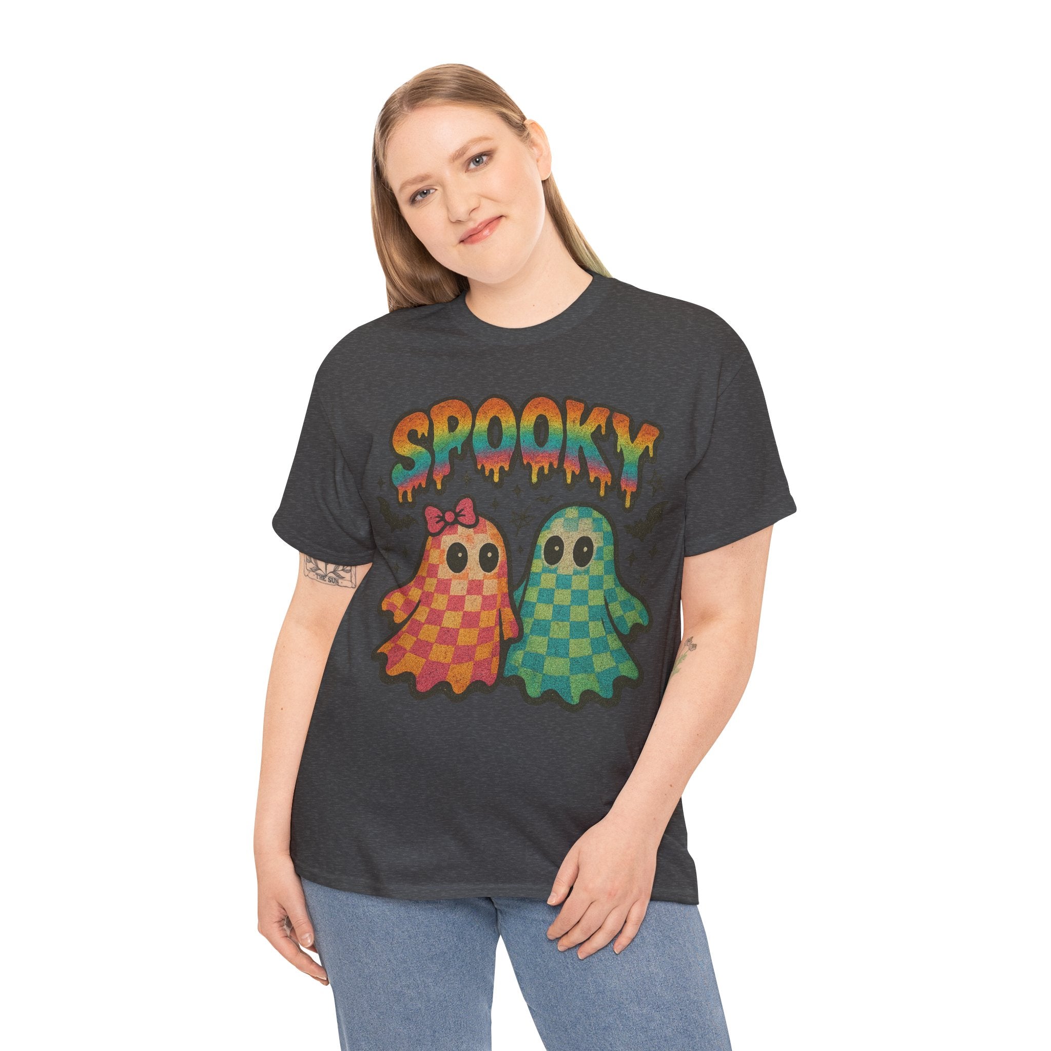 Spooky Pastel Ghosts Unisex Cotton Tee