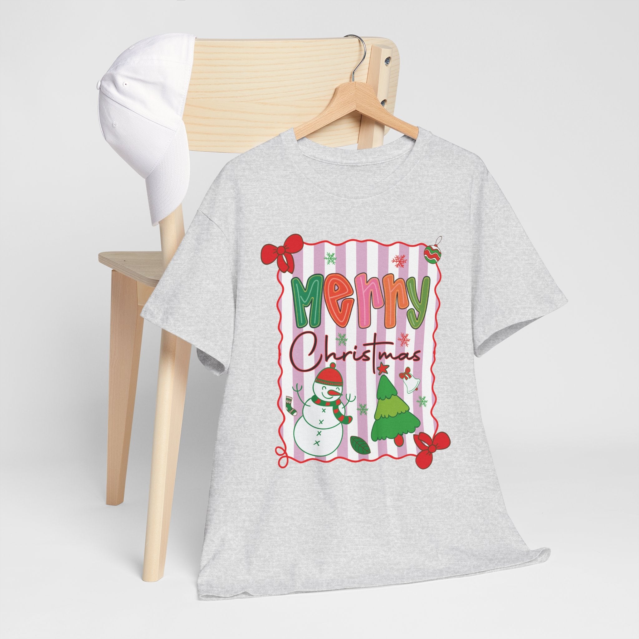 Christmas Snowman Unisex Cotton Tee