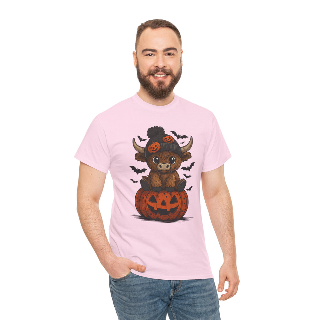 Halloween Cow Unisex Cotton Tshirt