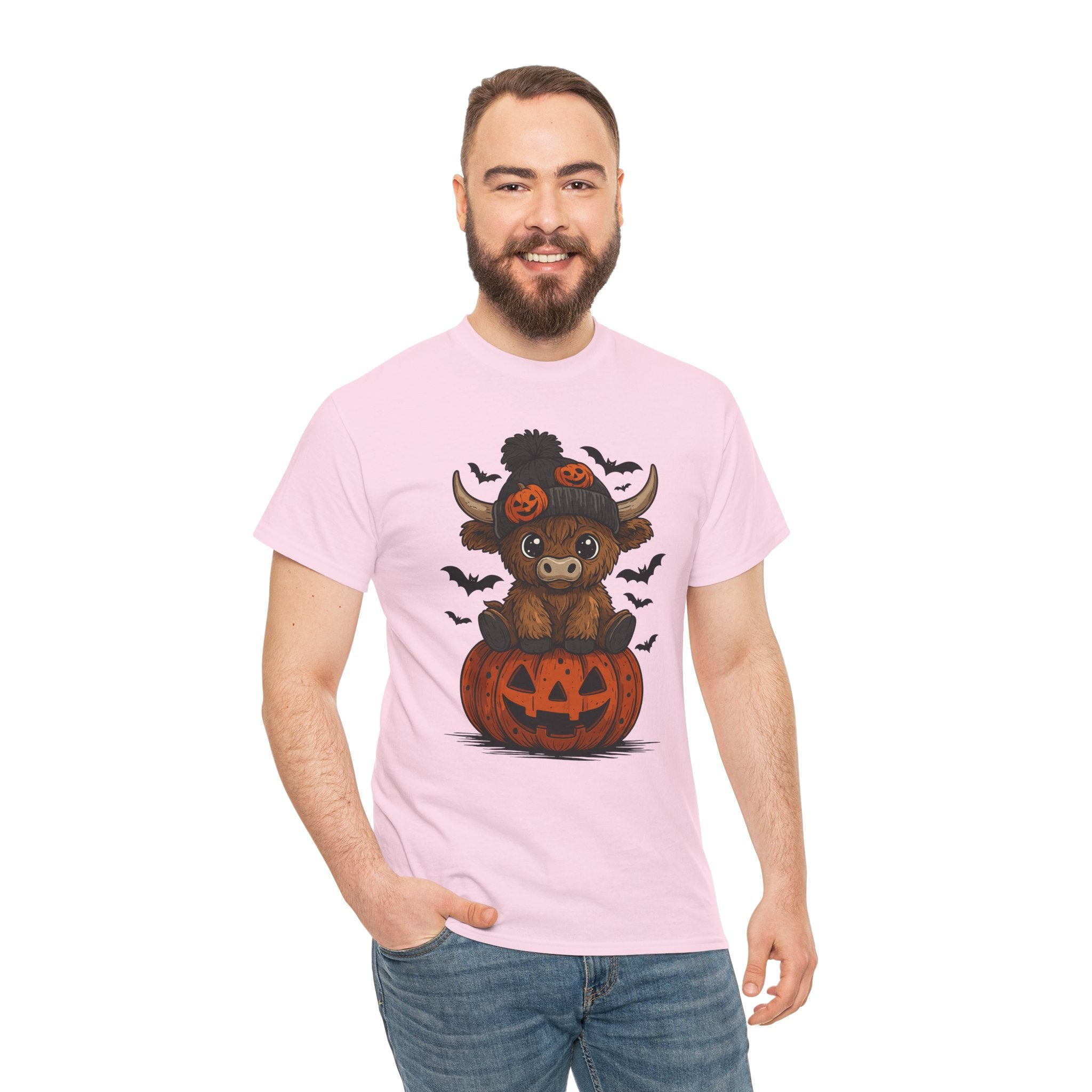 Halloween Cow Unisex Cotton Tshirt