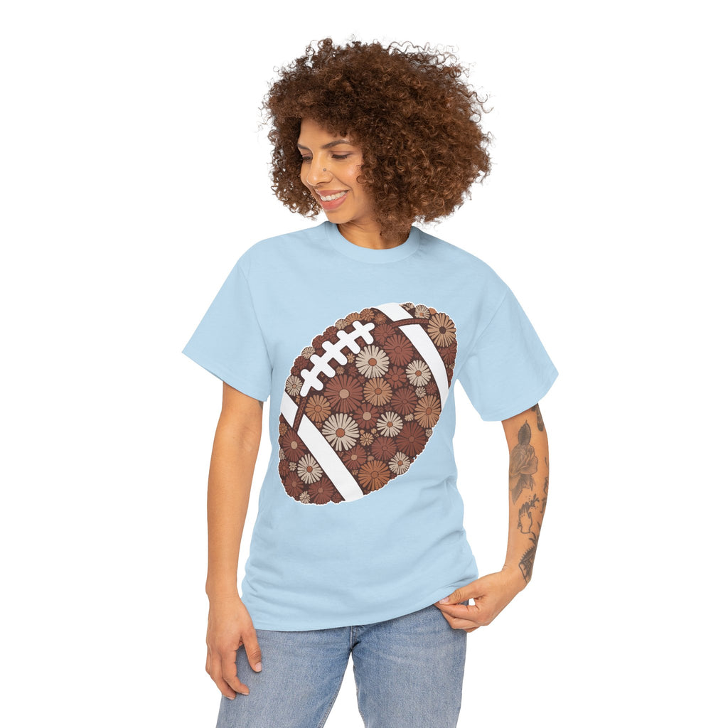 Game Day Touch Down Football Tee — Helmets, Flags & Cheer Icons Unisex Cotton Tee
