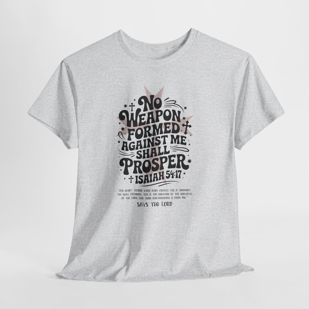 Christian Cross Text Art T-Shirt — Faith & Salvation Unisex Cotton Tee