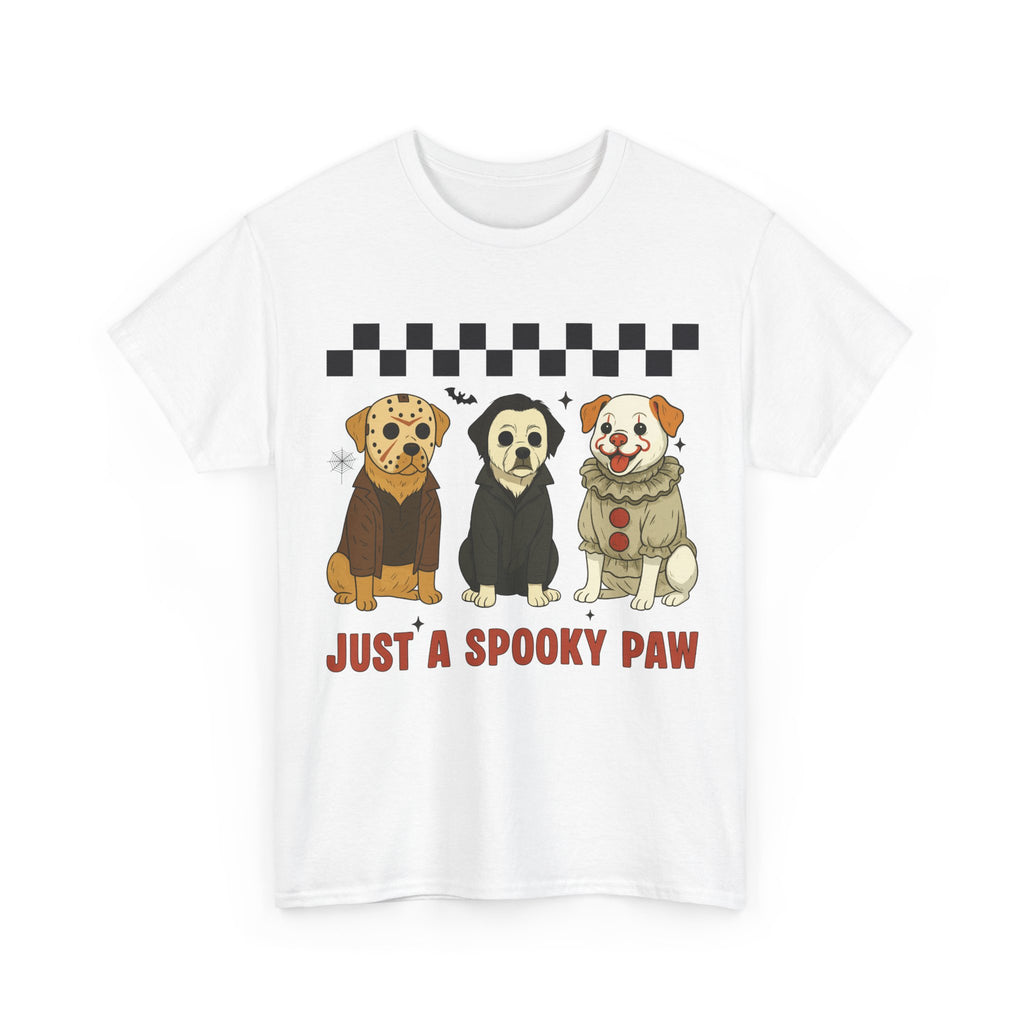 Halloween "Just A Spooky Paw" Unisex Cotton Tee