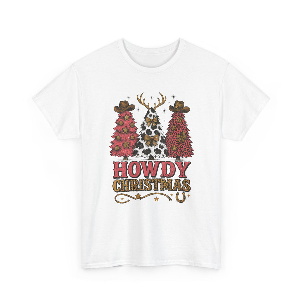 Western Christmas Unisex Cotton Tee