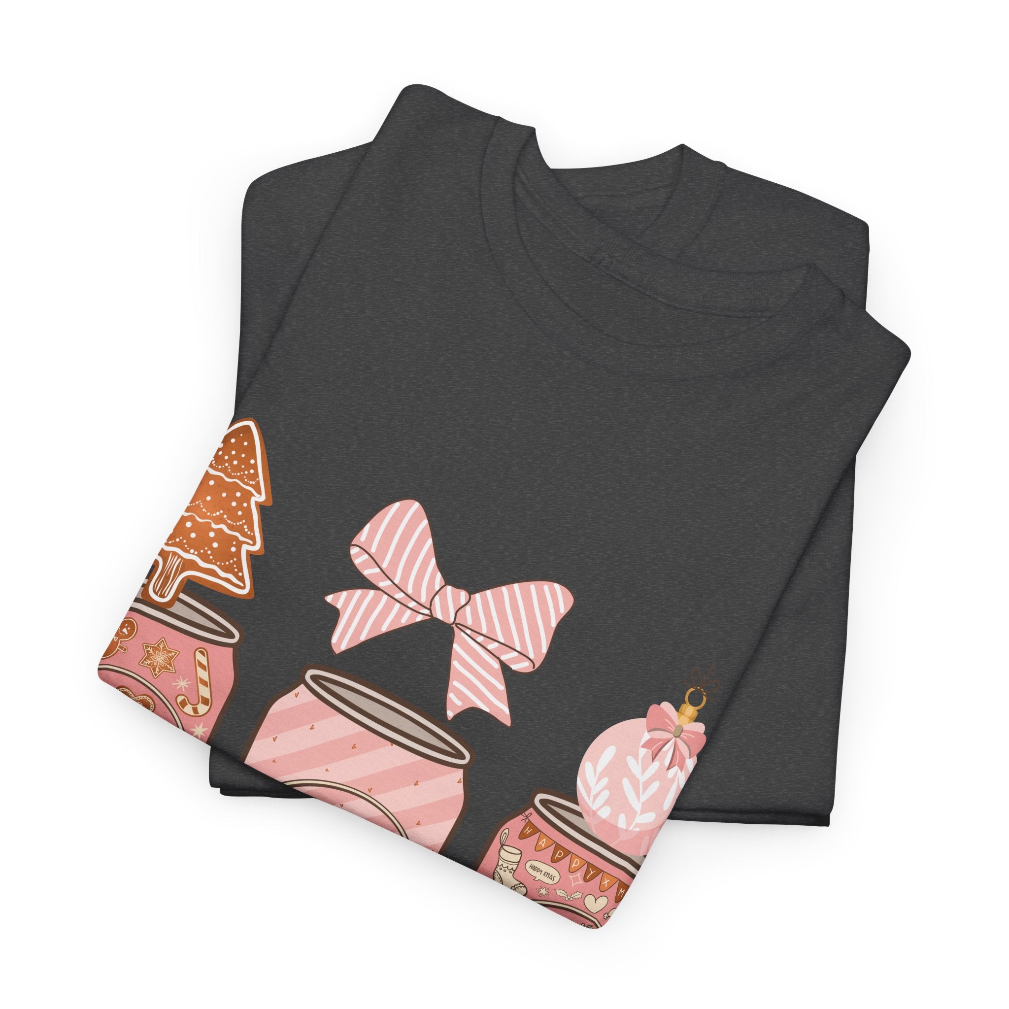 Merry Pop Christmas Soda Can Tee — Pastel Holiday Graphic Unisex Cotton T-Shirt