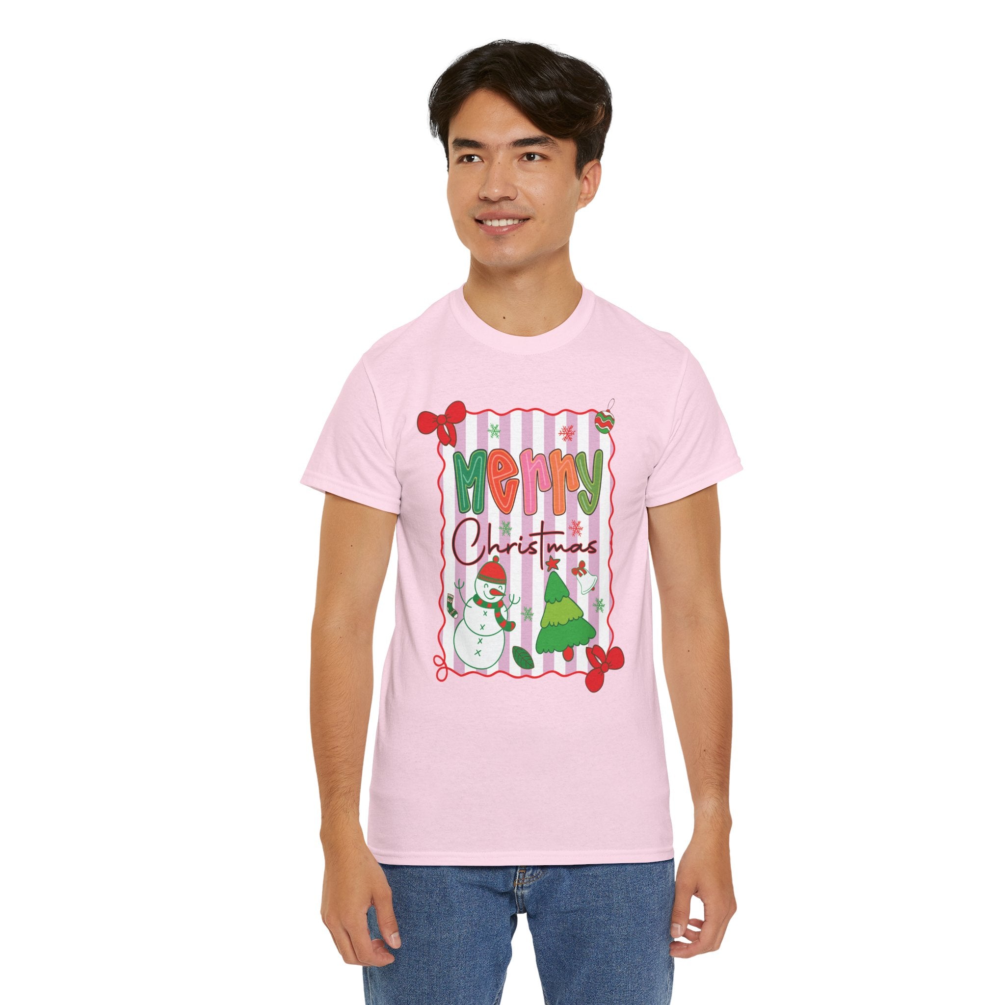 Christmas Snowman Unisex Cotton Tee