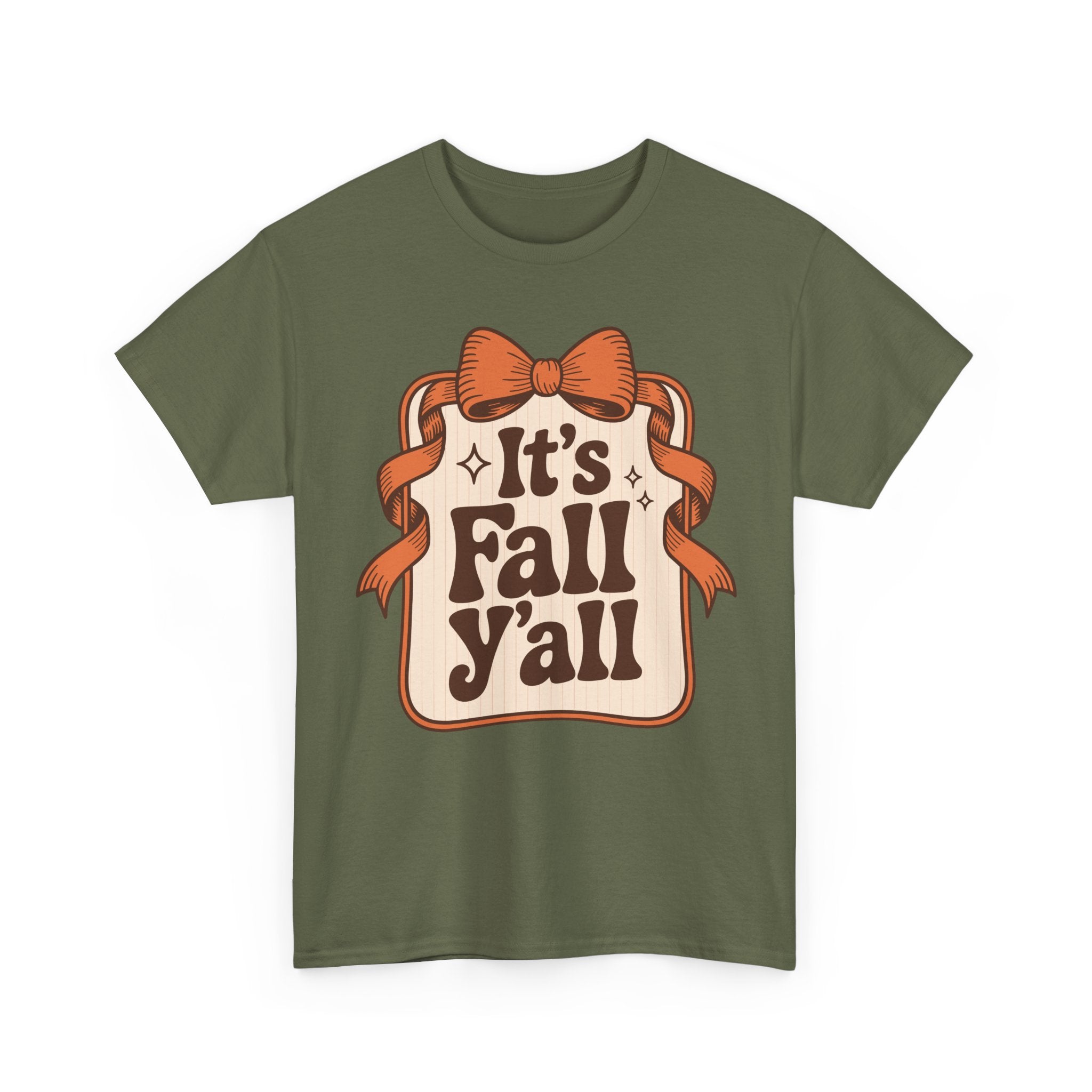 It’s Fall Y’all Autumn Ribbon Unisex Cotton Tee