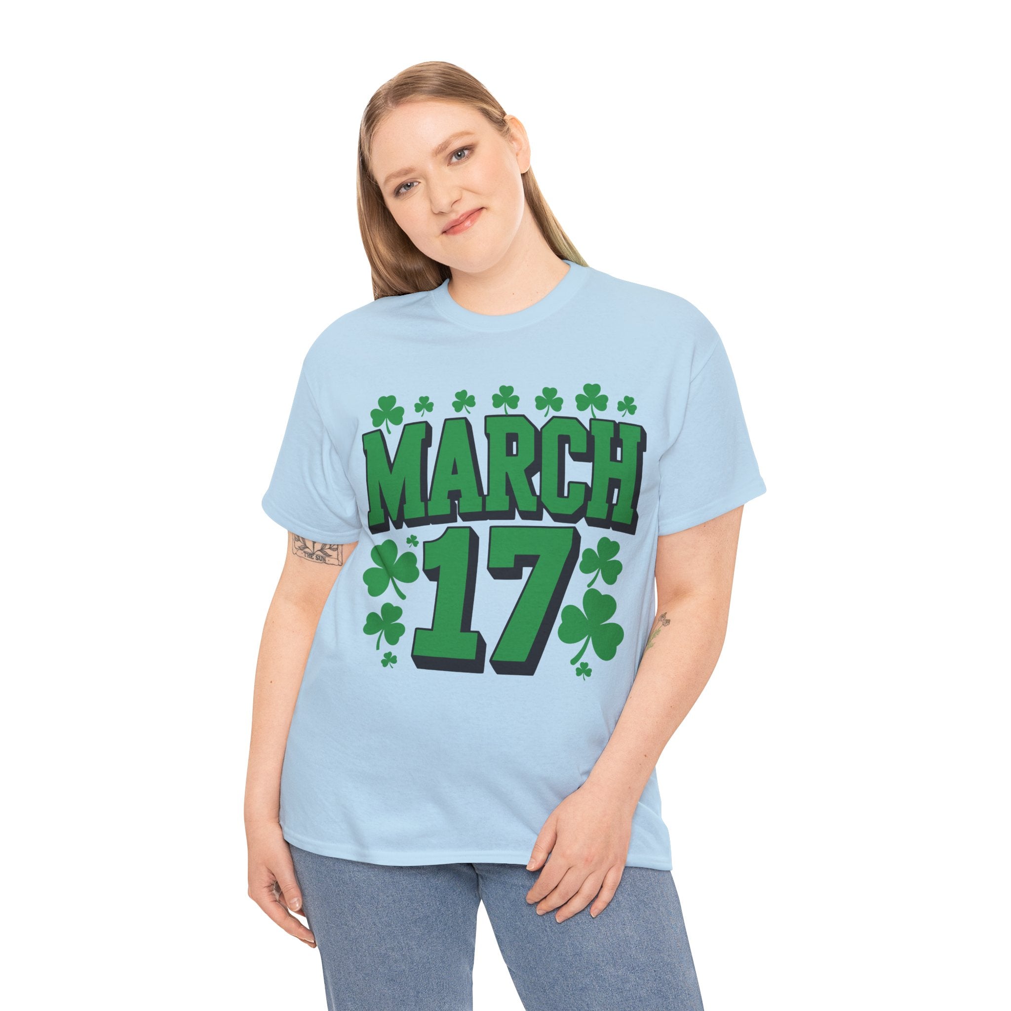 St. Patrick’s Day March 17 Shamrock Unisex Cotton T‑Shirt