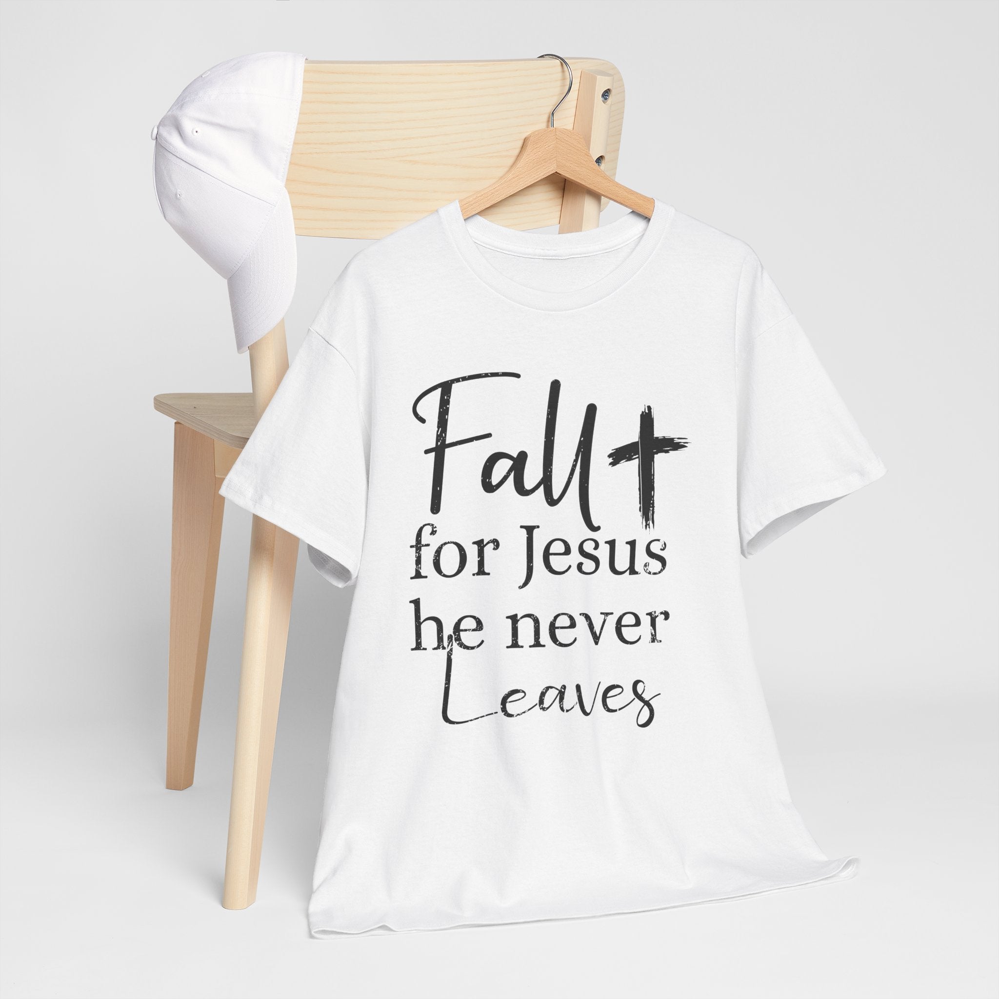 Fall for Jesus Pumpkin Church Unisex Cotton T-Shirt