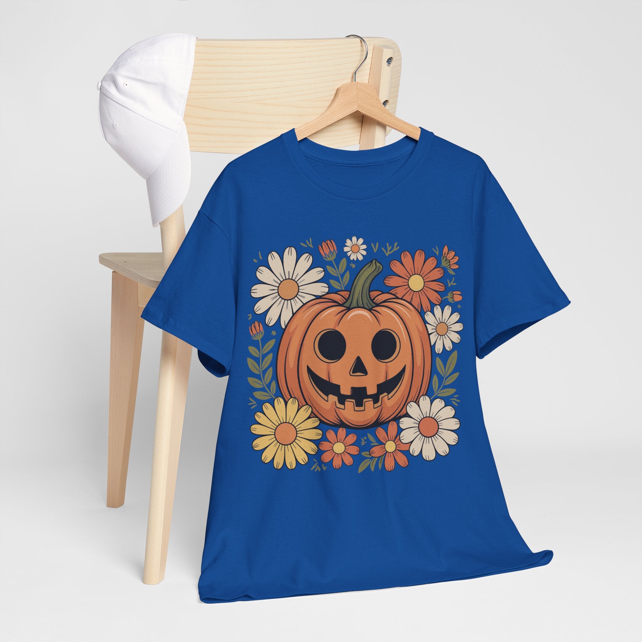 Halloween Pumpkin Unisex Cotton Tee