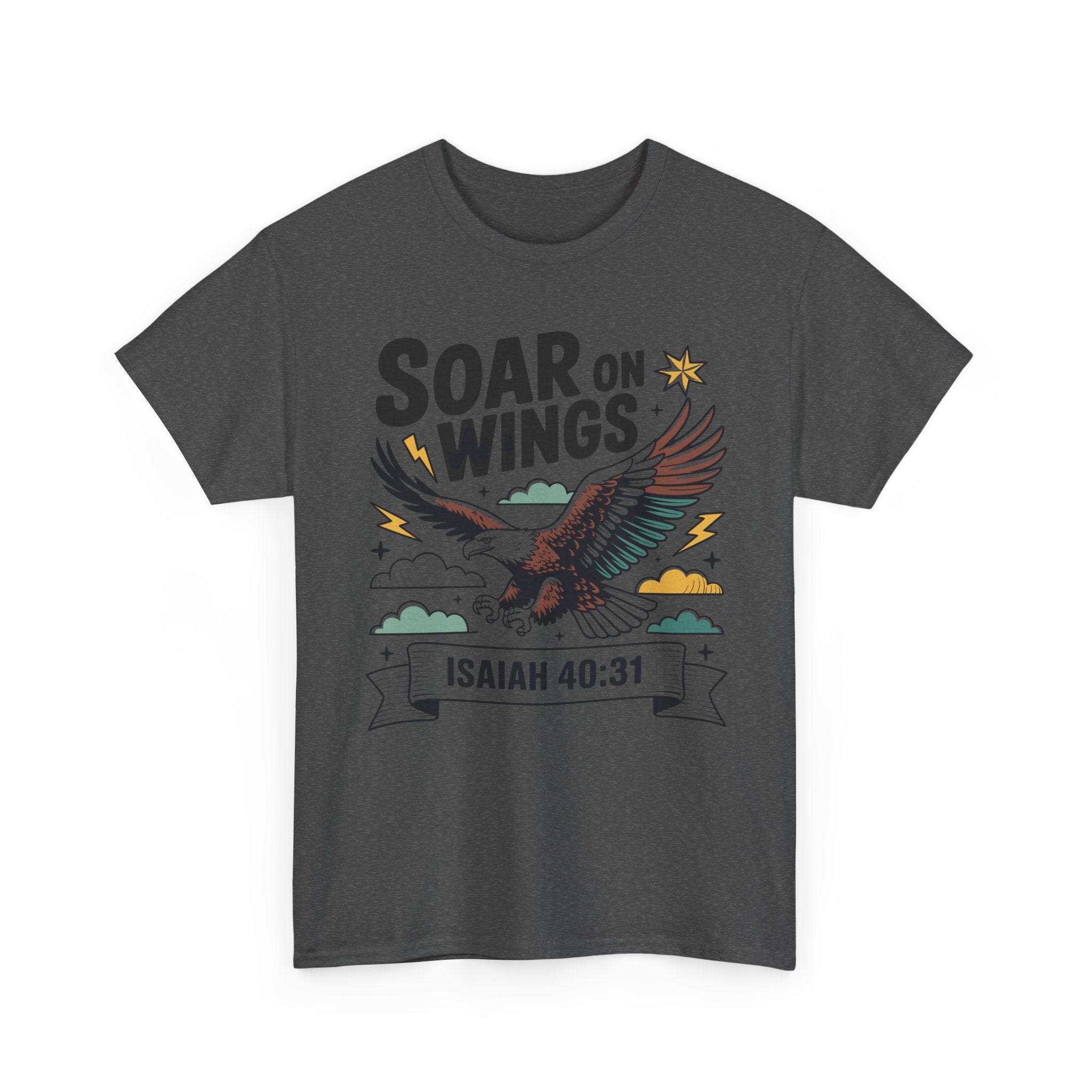 Isaiah 40:31 "Soar on Wings" Eagle Unisex Cotton T-Shirt
