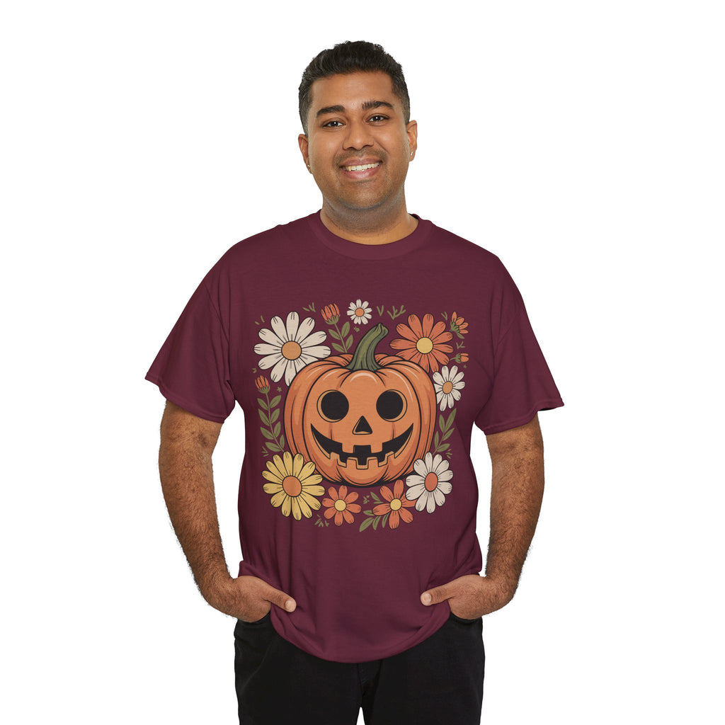 Halloween Pumpkin Unisex Cotton Tee