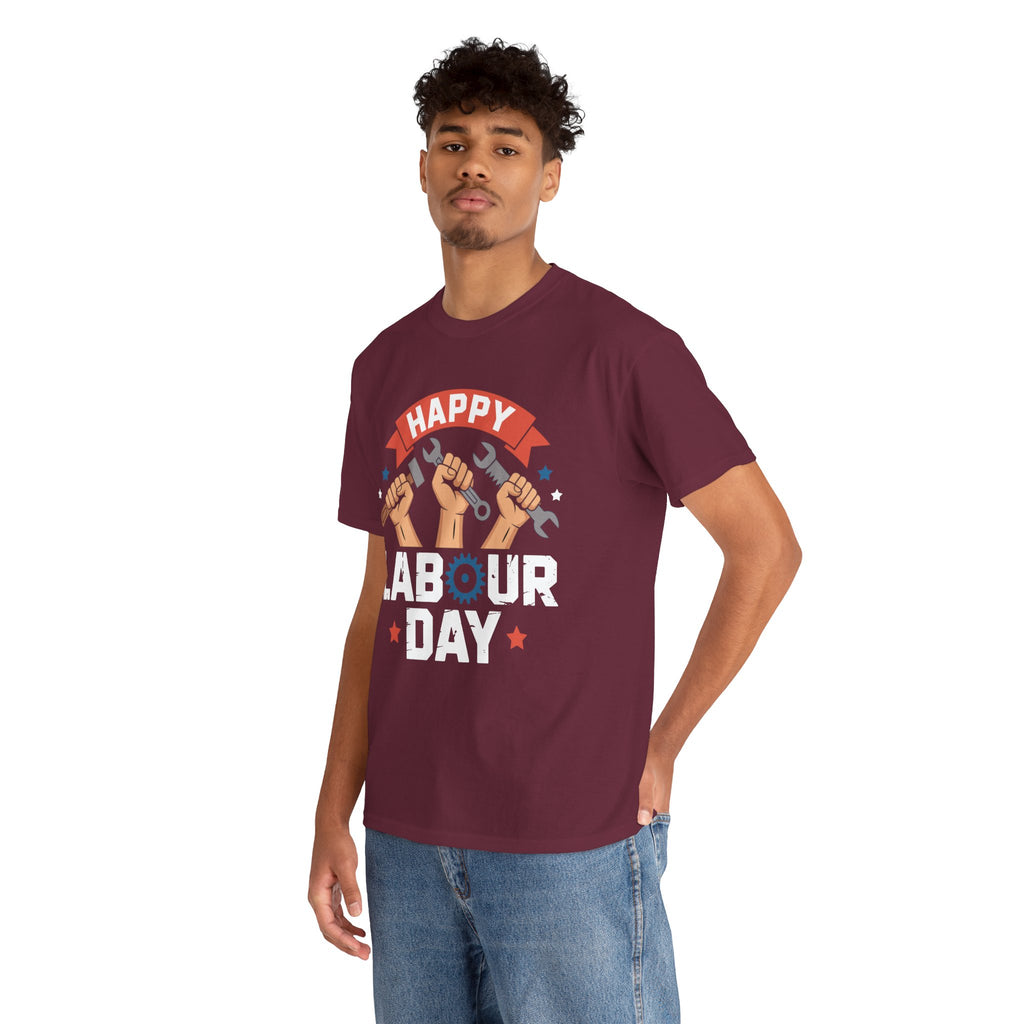 Happy US Labour Day Unisex Heavy Cotton T-Shirt