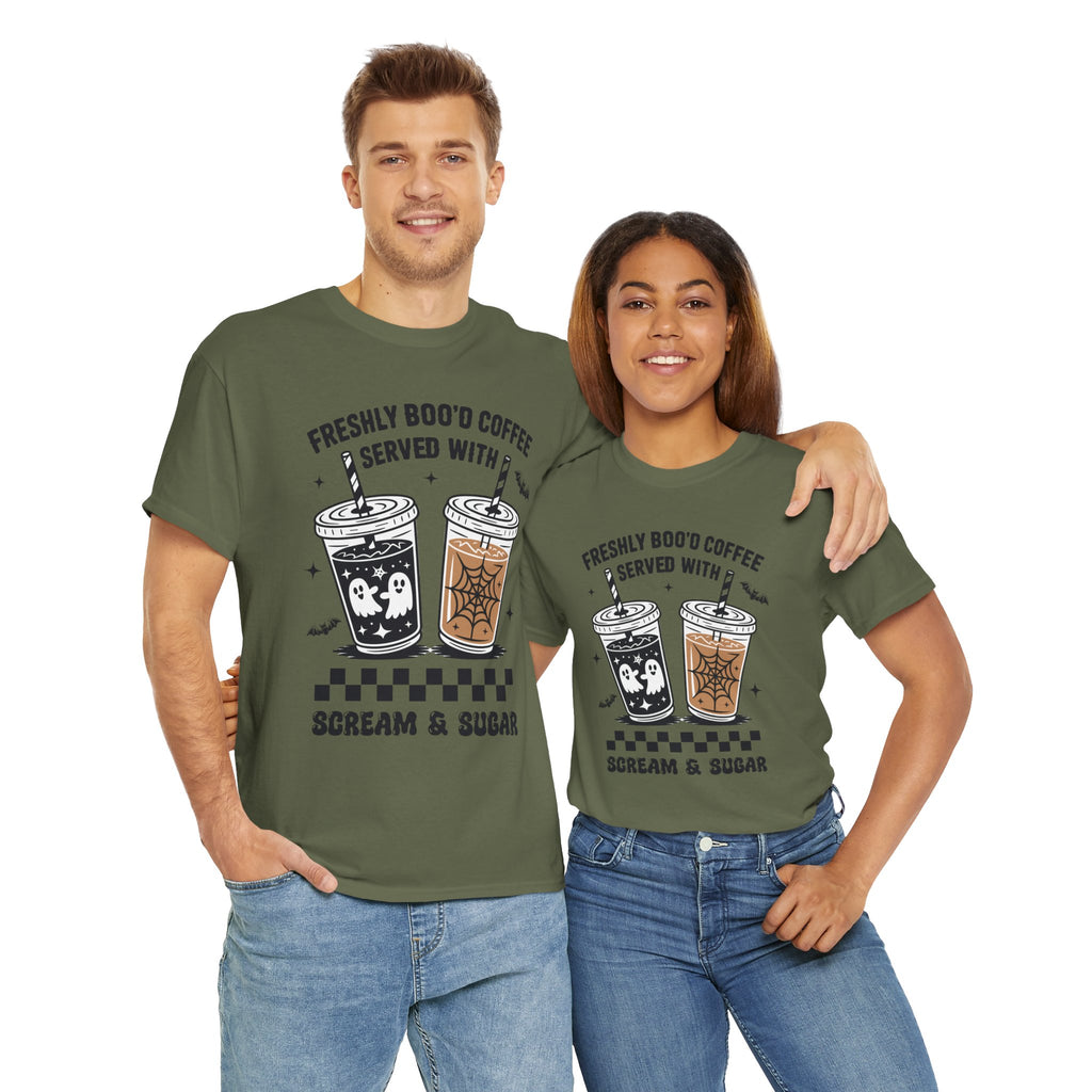 Halloween Iced Coffee Unisex Cotton Tee